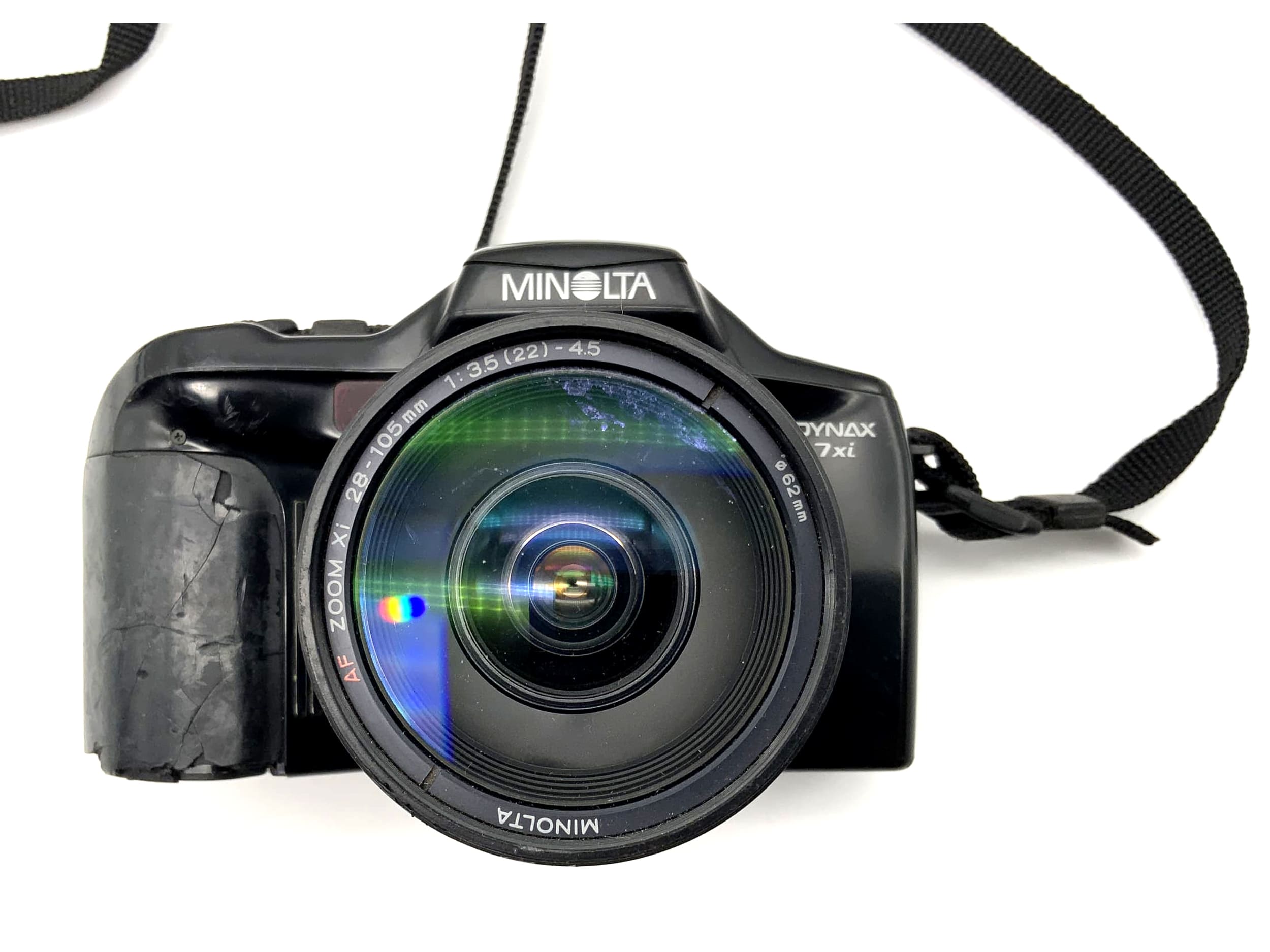 Minolta Dynax 7 xi analoge Spiegelreflexkamera mit AF Zoom Xi 1:3.5-4.5 Objektiv