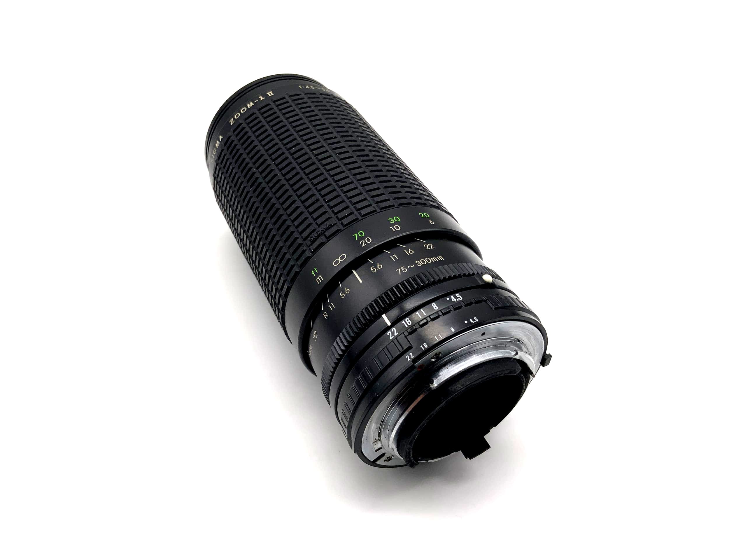 Sigma 75-300mm 1:4.5-5.6 Ai-S Objektiv Multi Coated Zoom II Lens (Nikon F)