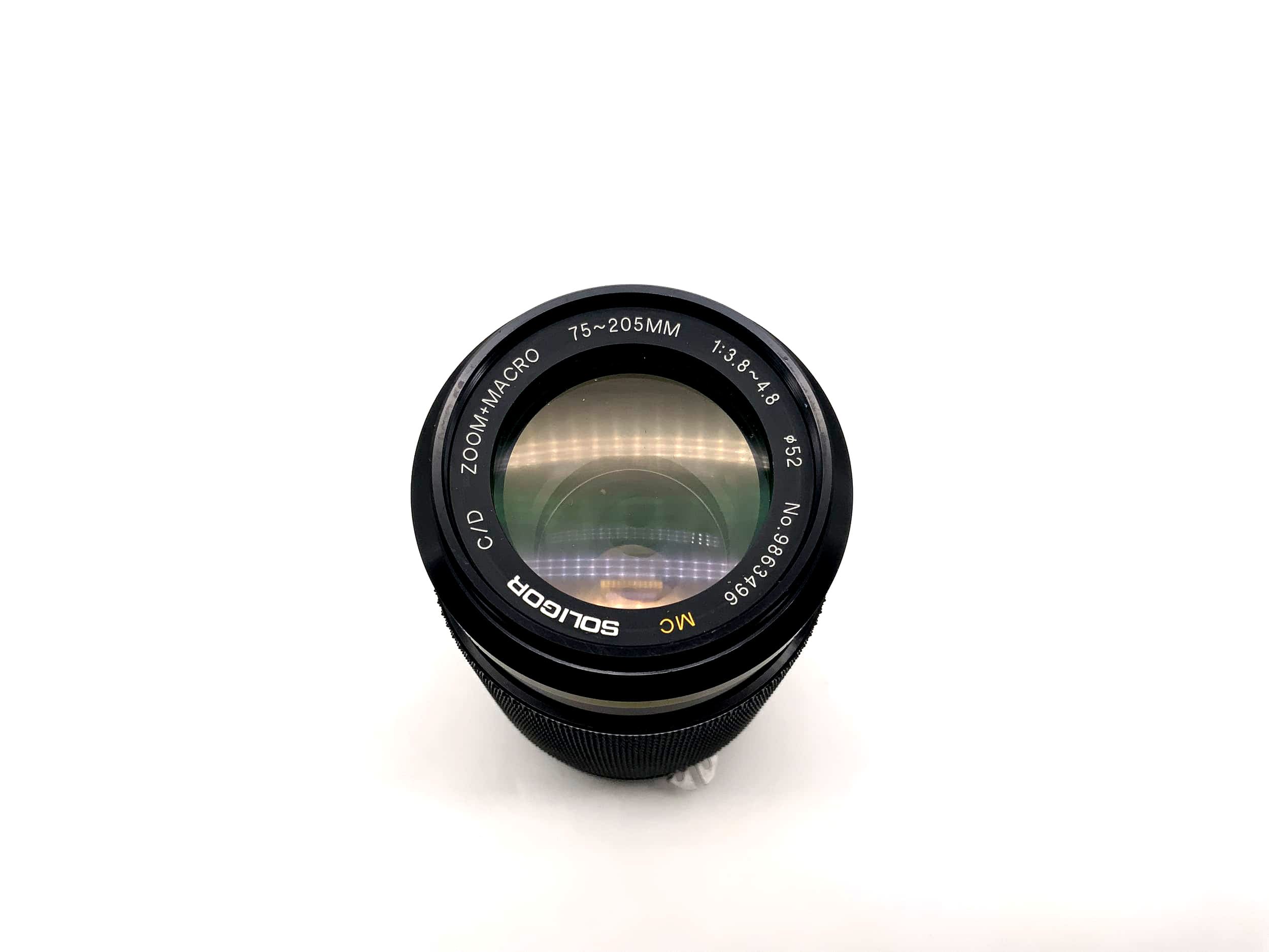 Soligor 75-205mm 1:3.8-4.8 Objektiv C/D Zoom+Macro MC Kamera Lens (Nikon F)