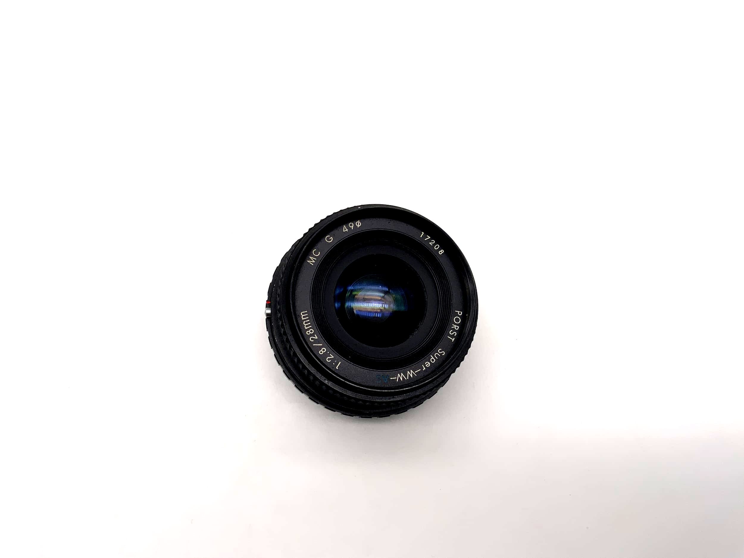 Porst 28mm 1:2.8 Objektiv Multi Coated Super WW Weitwinkel Lens (Pentax K)