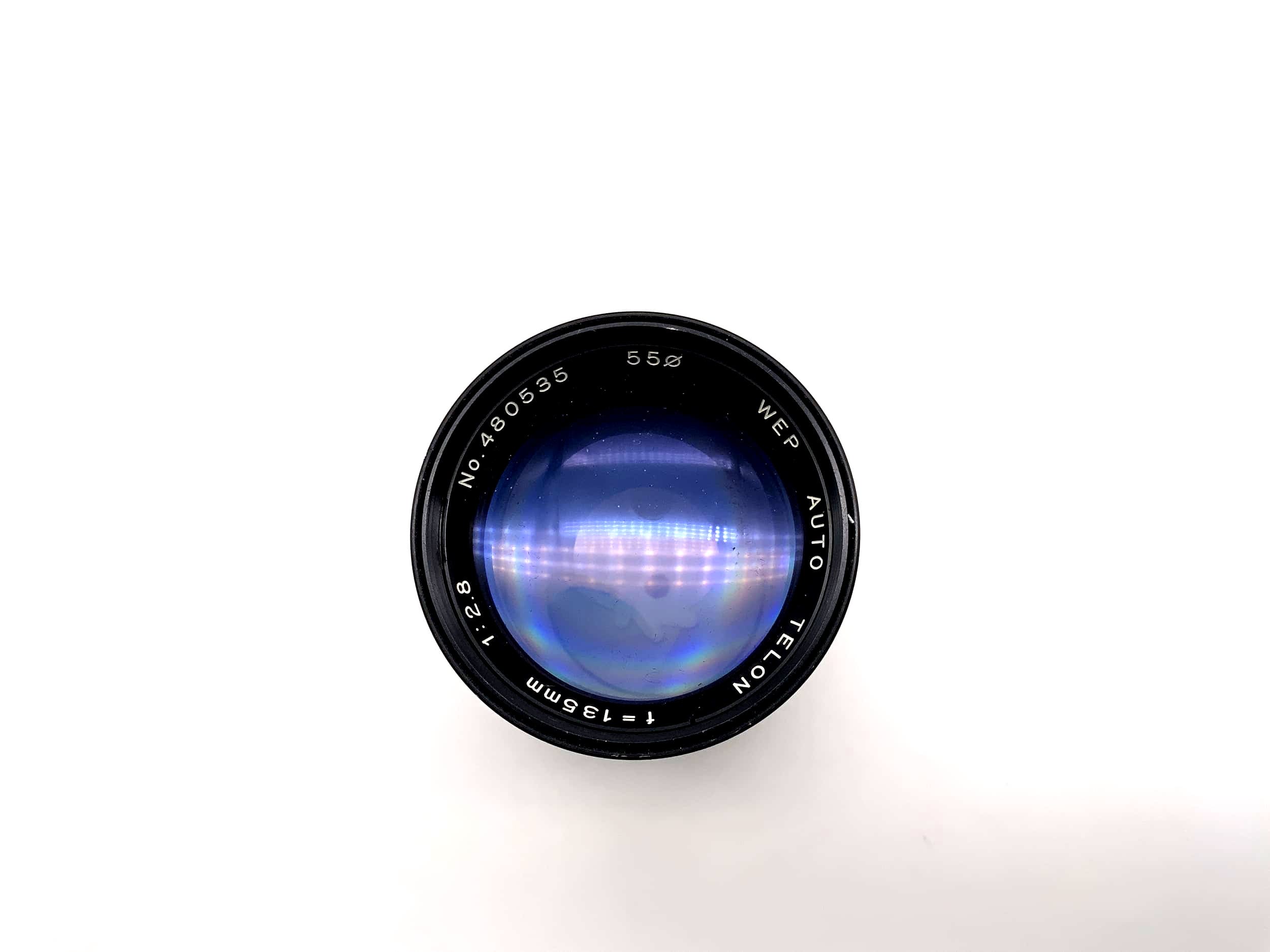 WEP 135mm 1:2.8 Objektiv Auto Telon Kamera Camera Lens (Minolta MD)