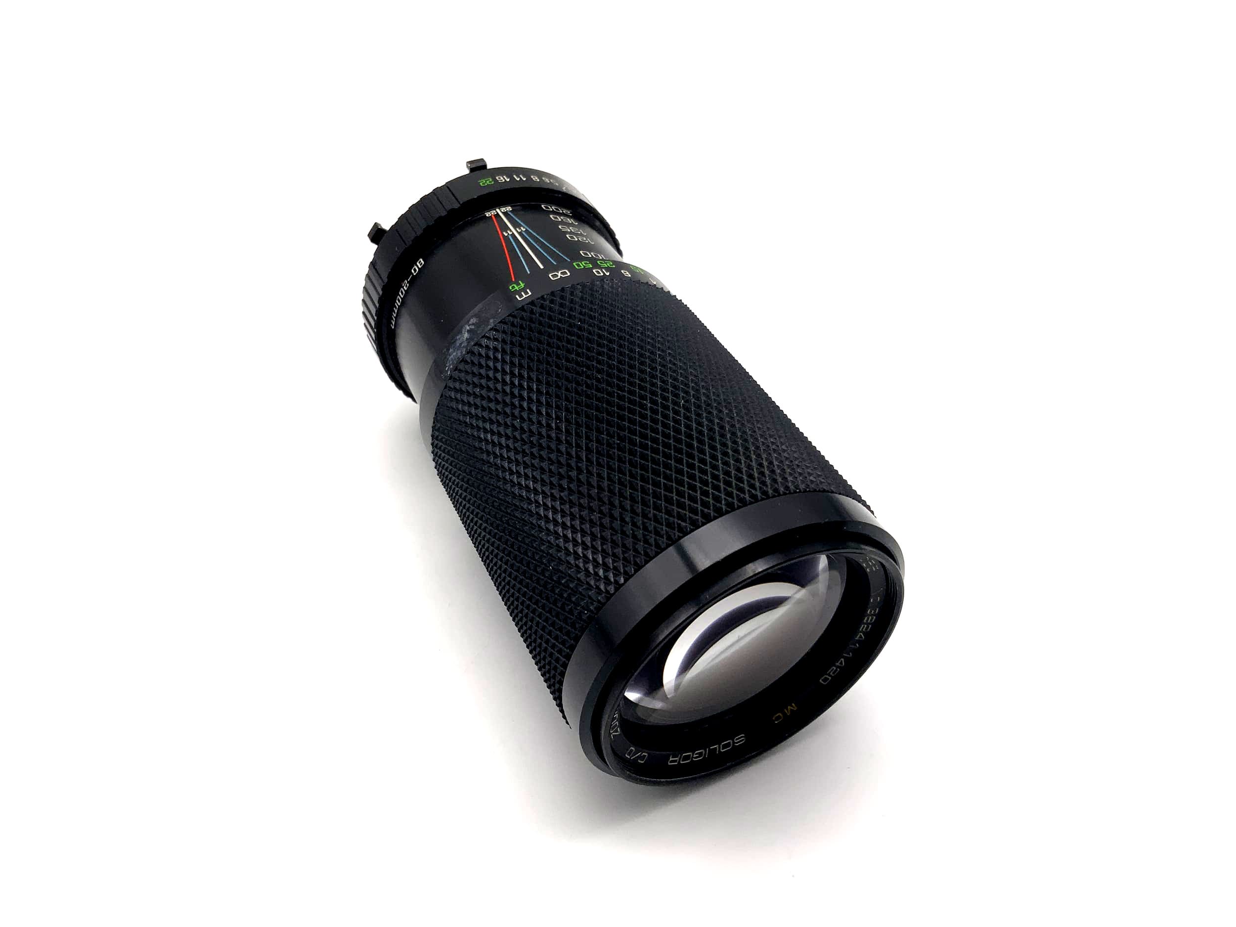 Soligor 80-200mm 1:4,5 Objektiv C/D Zoom+Macro MC Kamera Lens (Minolta MD)