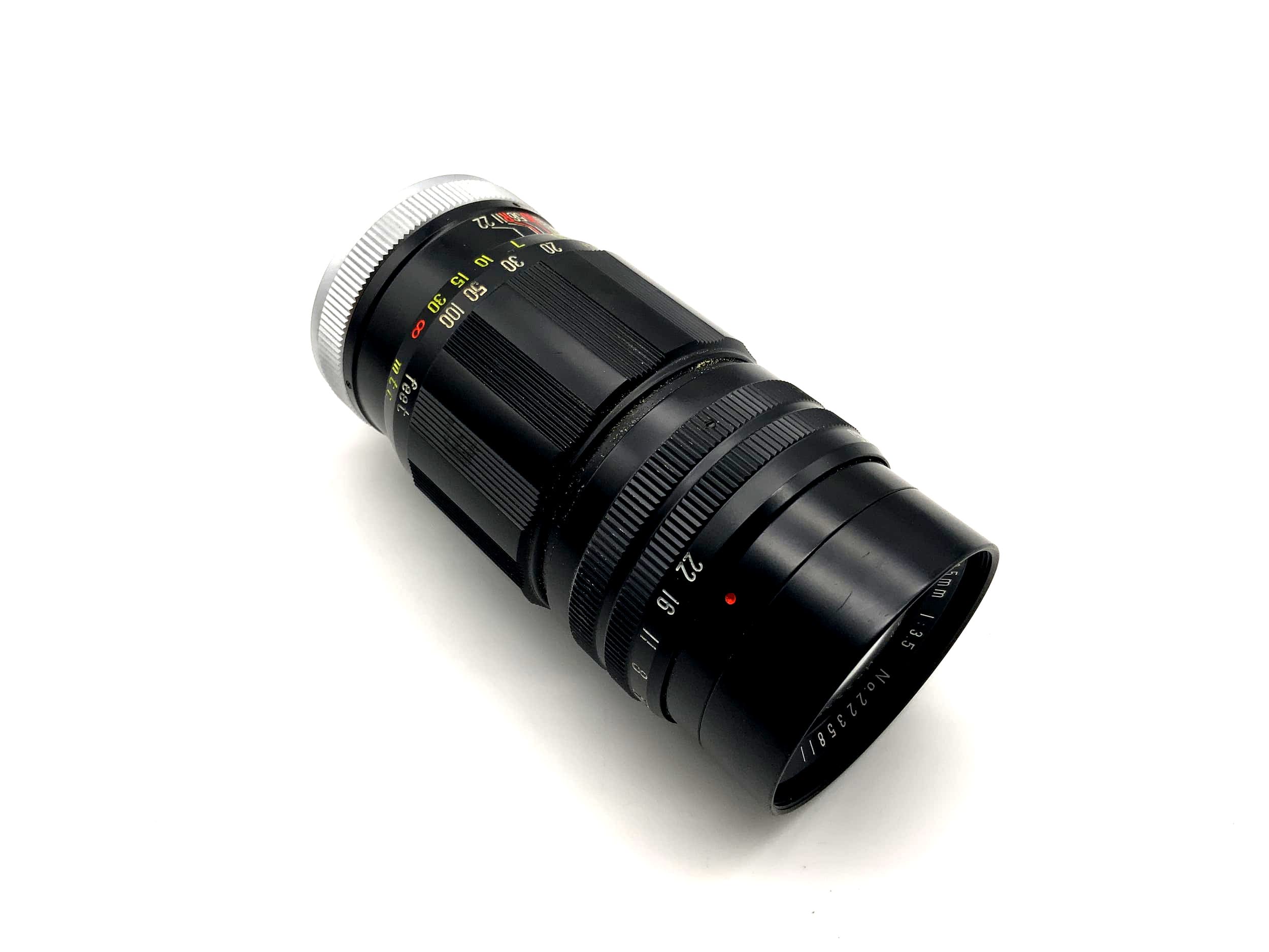 Komura 135mm 1:3.5 Objektiv Sankyo Kohki 15 Blades Kamera (M39 Leica Gewinde LTM)