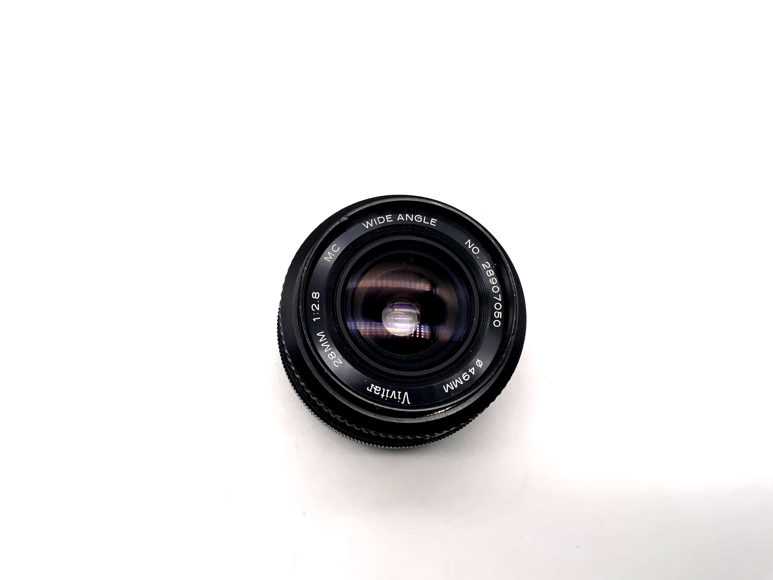 Vivitar 1:2,8 28mm Objektiv Wide Angle MC Kamera Camera Lens (Canon FD)