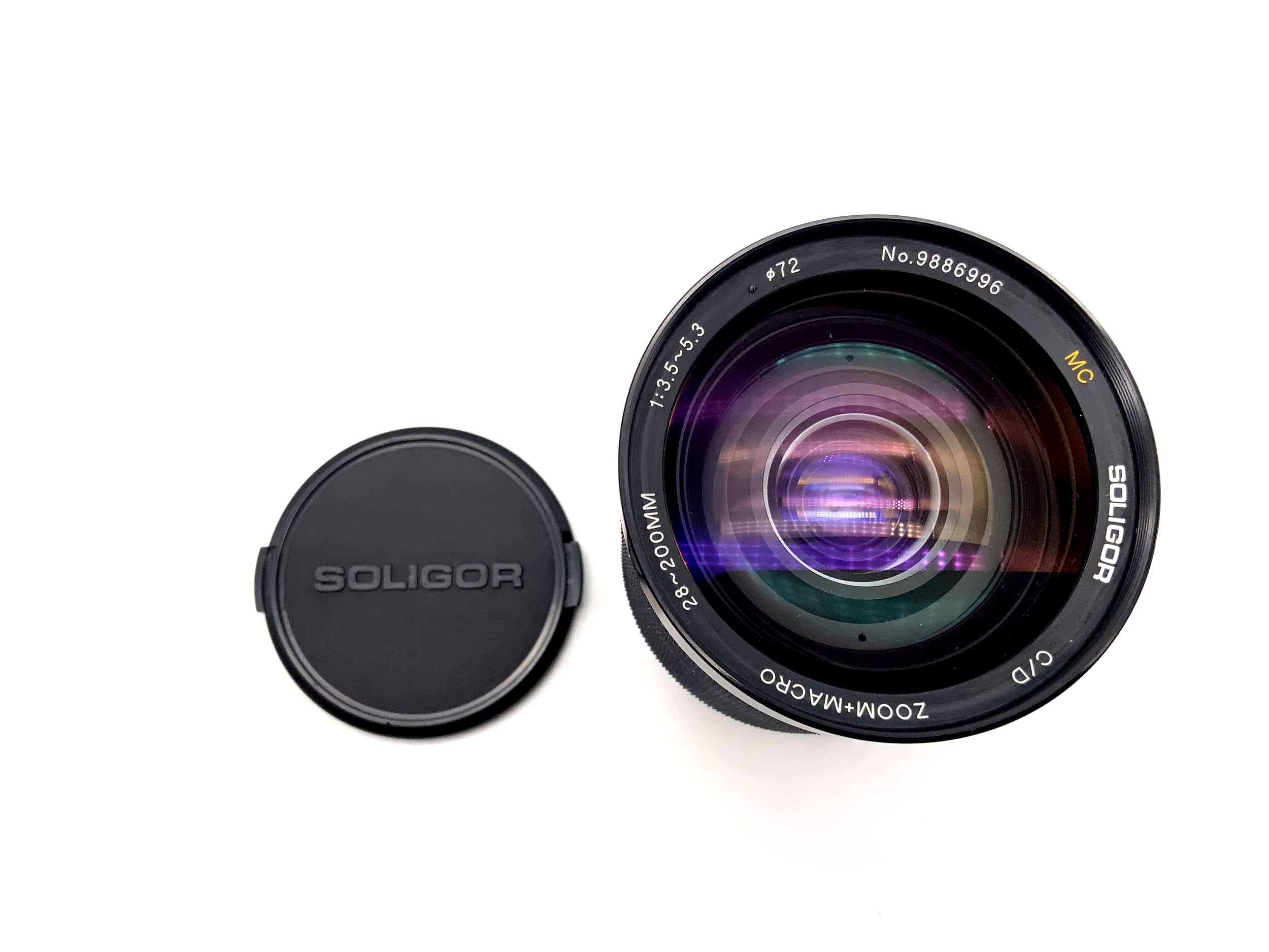 Soligor 1:3,5-5,3 28-200mm Objektiv One Touch C/D Macro Lens (Yashica/Contax)