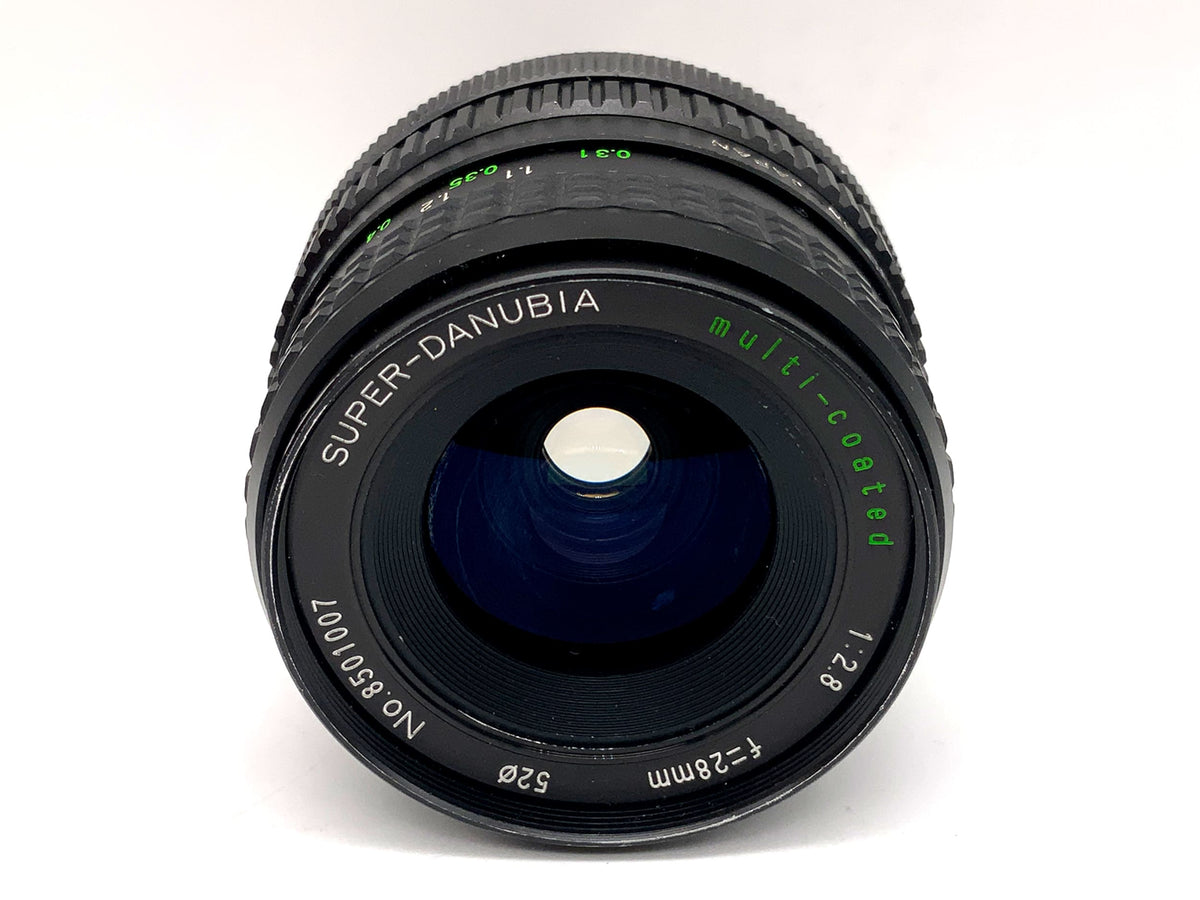 Objectif Danubia 28 mm 1:2.8 multicouches à focale fixe (Canon FD)