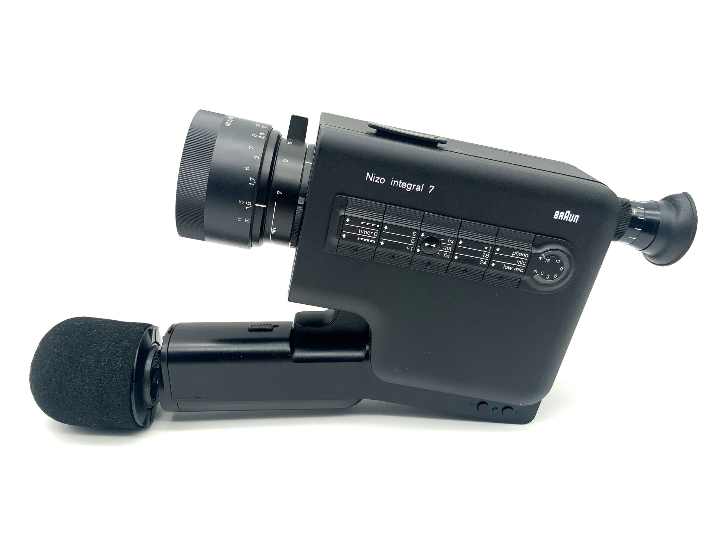 Braun Nizo Integral 7 Filmkamera mit Macro-Variogon 1:2.7/7-50mm Super 8