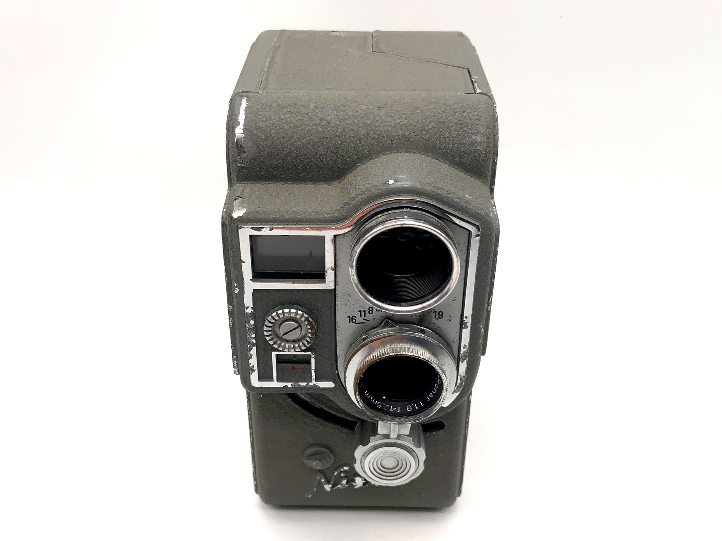 Braun Nizo Exposomat 8 Mod. I Filmkamera mit Ronar 1:1.9 f=12,5mm Doppel 8mm