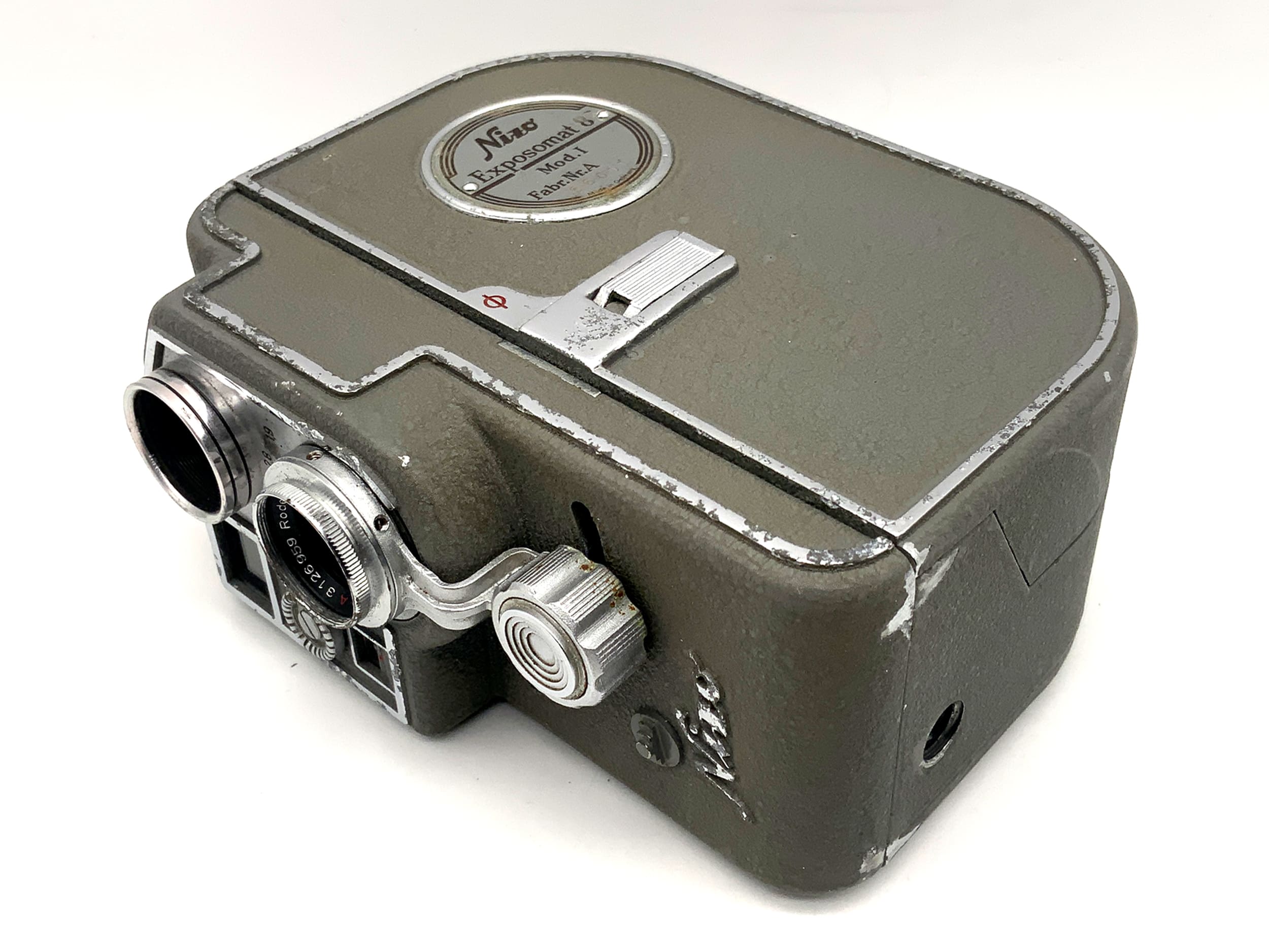 Braun Nizo Exposomat 8 Mod. I Filmkamera mit Ronar 1:1.9 f=12,5mm Doppel 8mm