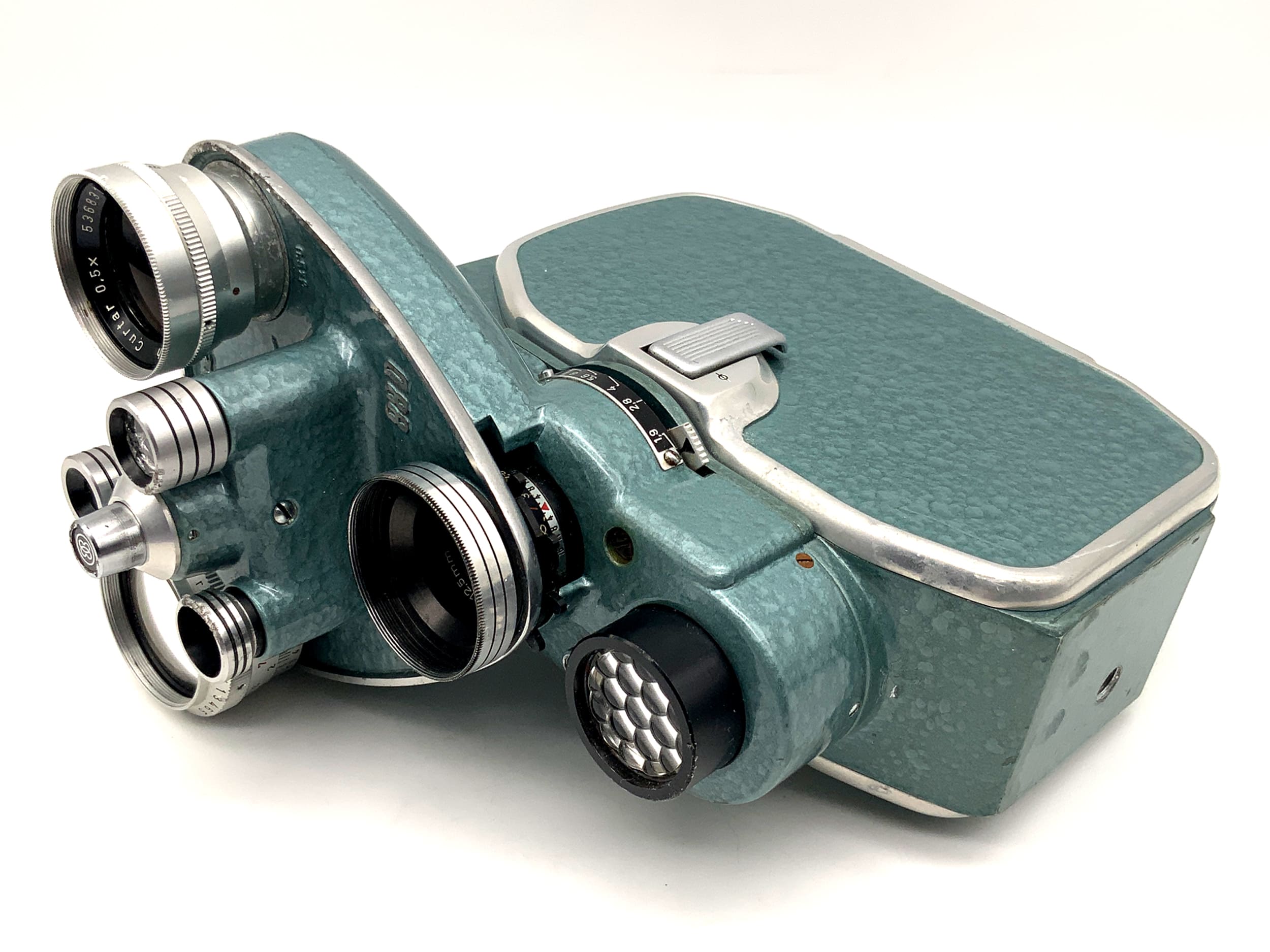 Bauer 88D Filmkamera mit Longar 2x, Curtar 0,5x, Ronar 12,5mm Doppel 8mm