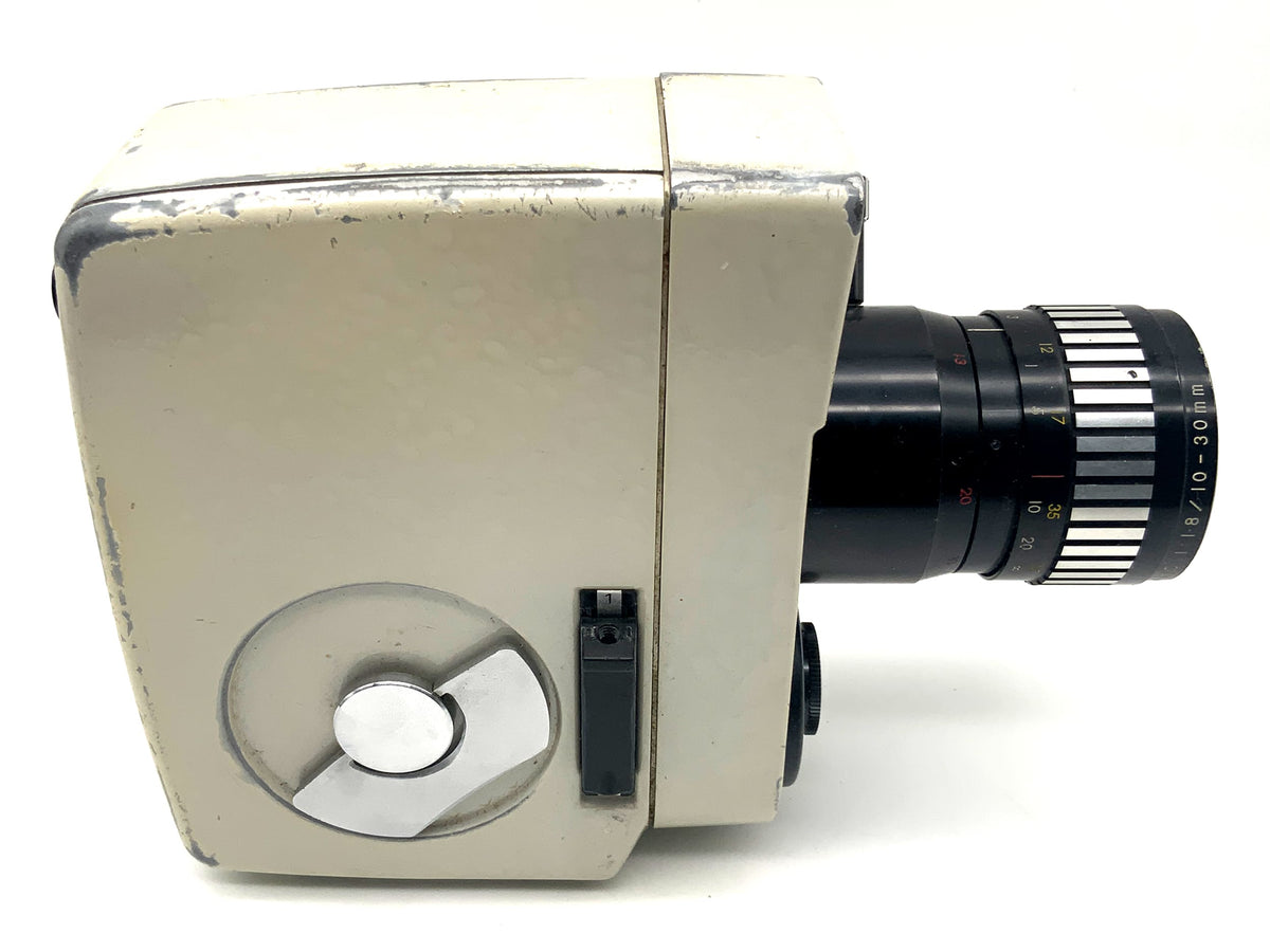 Bauer 88K automatic film camera with Vario 1:1.8/10-30mm lens and grip, double 8mm