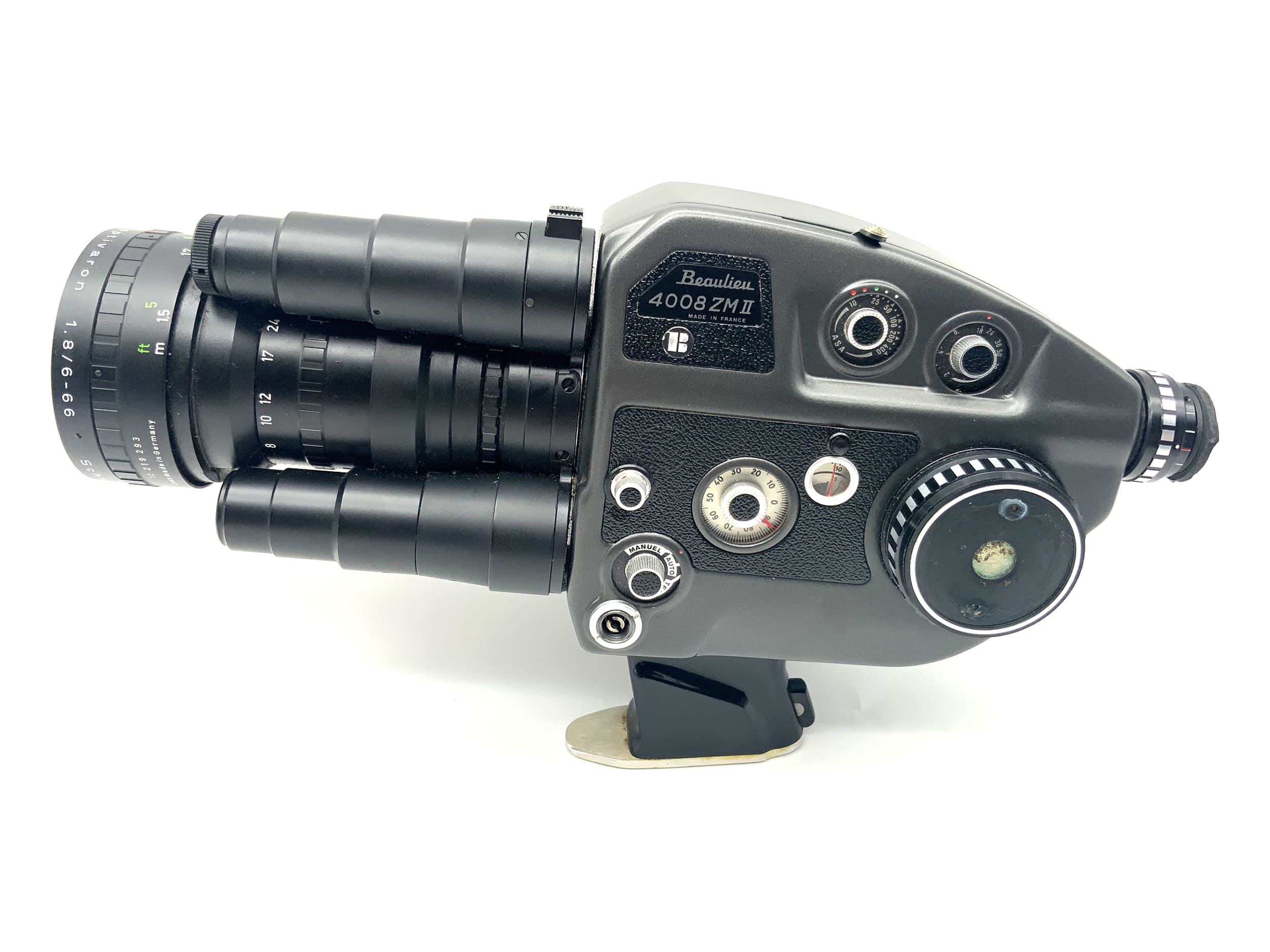 Beaulieu 4008 ZM II Filmkamera mit Optivaron 1.8/6-66 Super 8 !UNGETESTET!