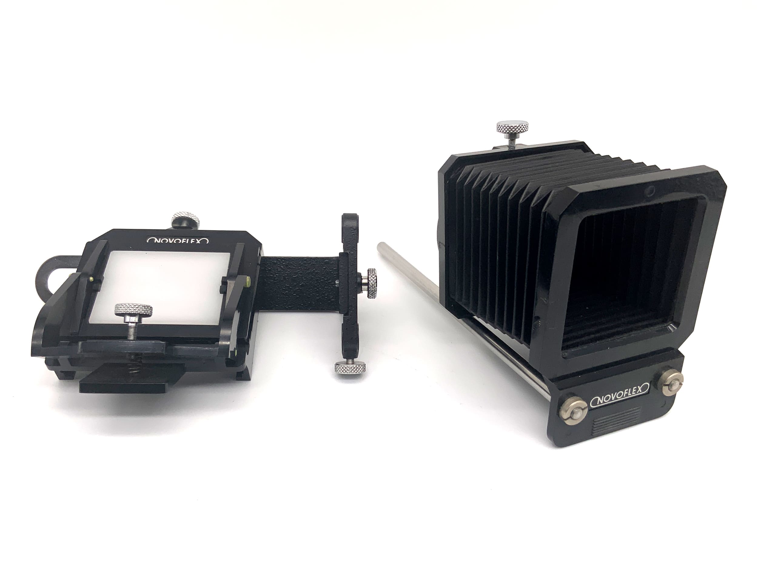 Novoflex Balson Balgengerät Schwarz Balgensonnenblente/Schlitten/Diakopierer OVP