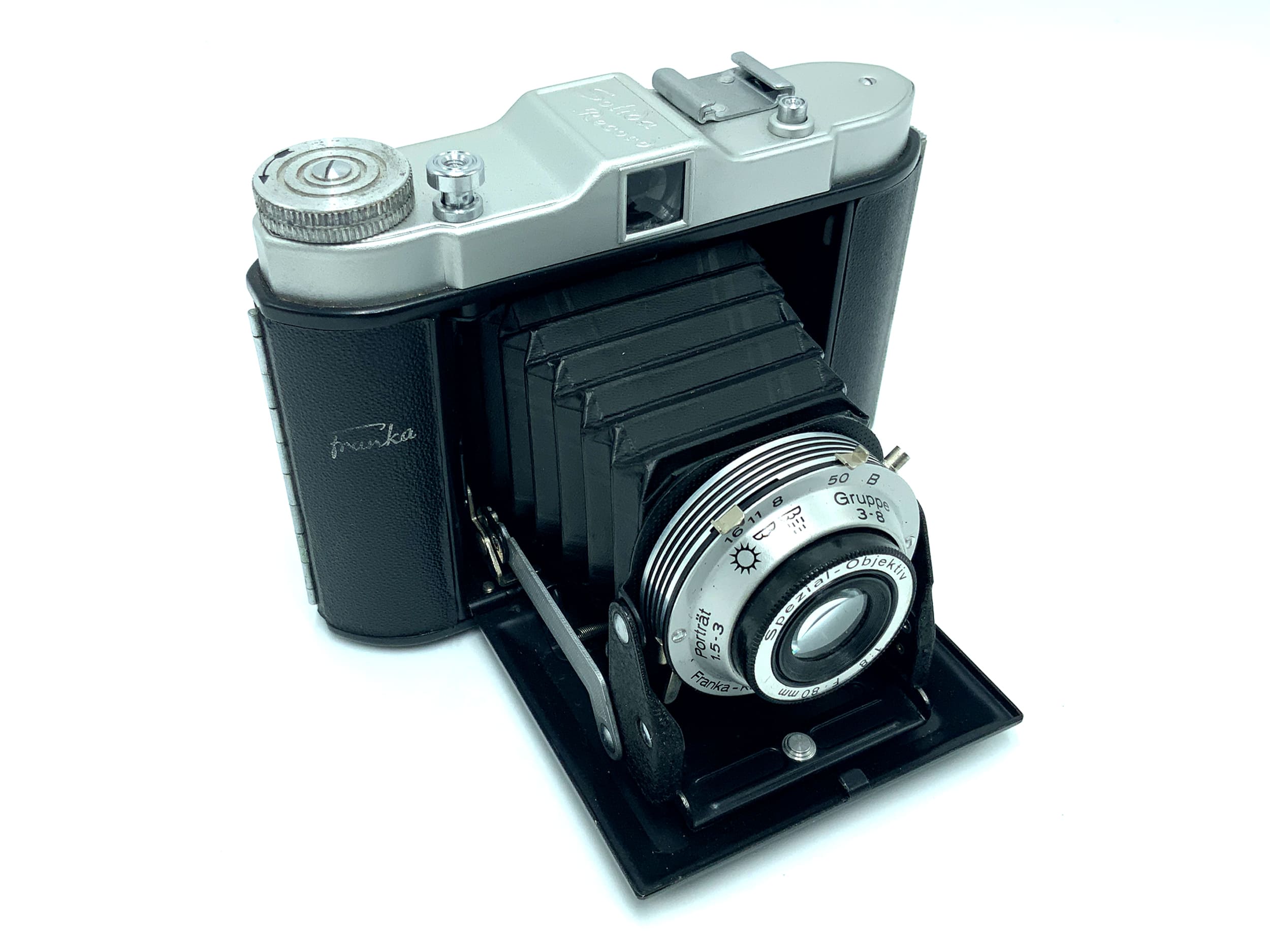Solida Record Klappkamera mit Spezial-Objektiv 80mm 1:8 Analogkamera