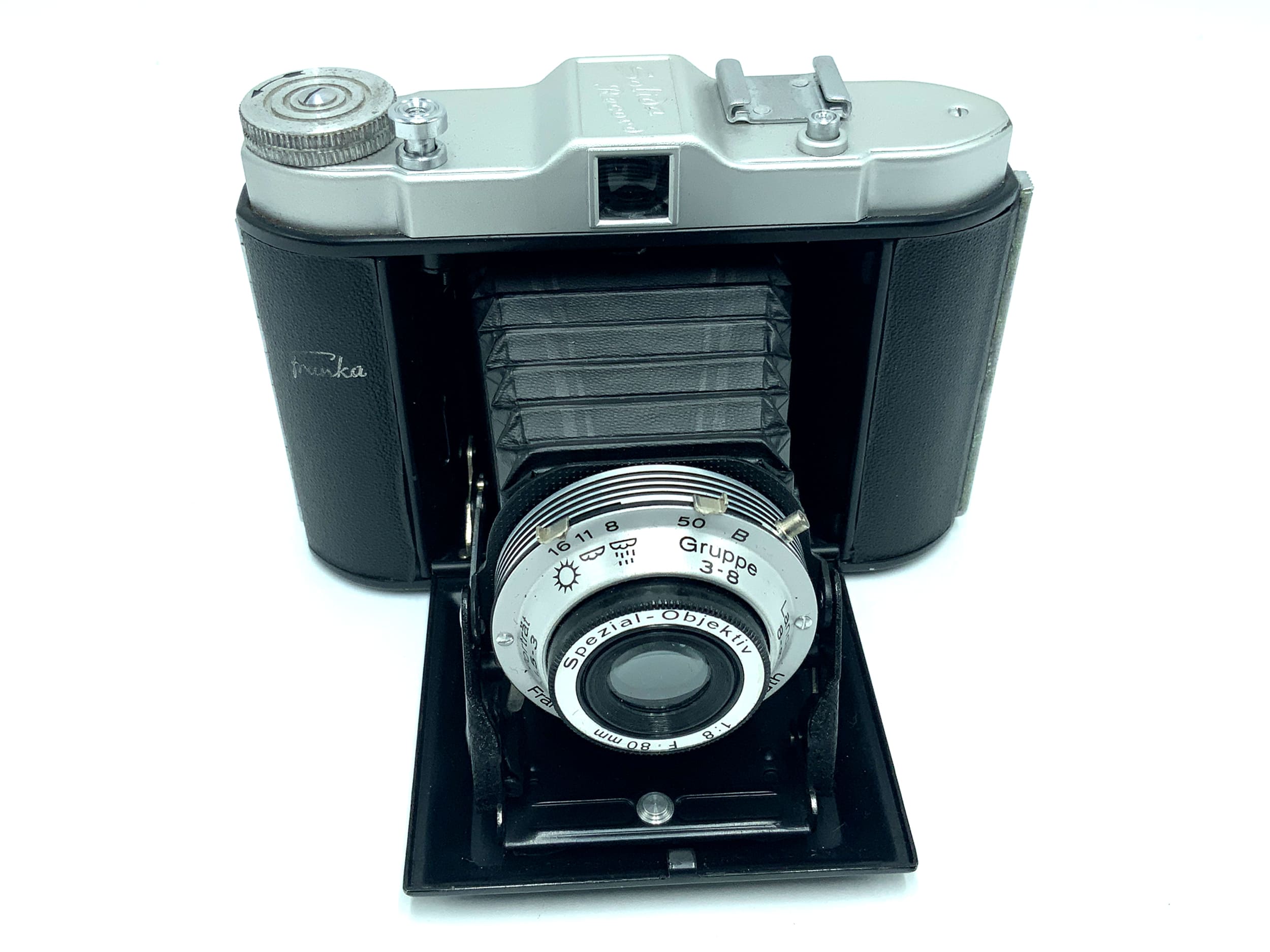 Solida Record Klappkamera mit Spezial-Objektiv 80mm 1:8 Analogkamera