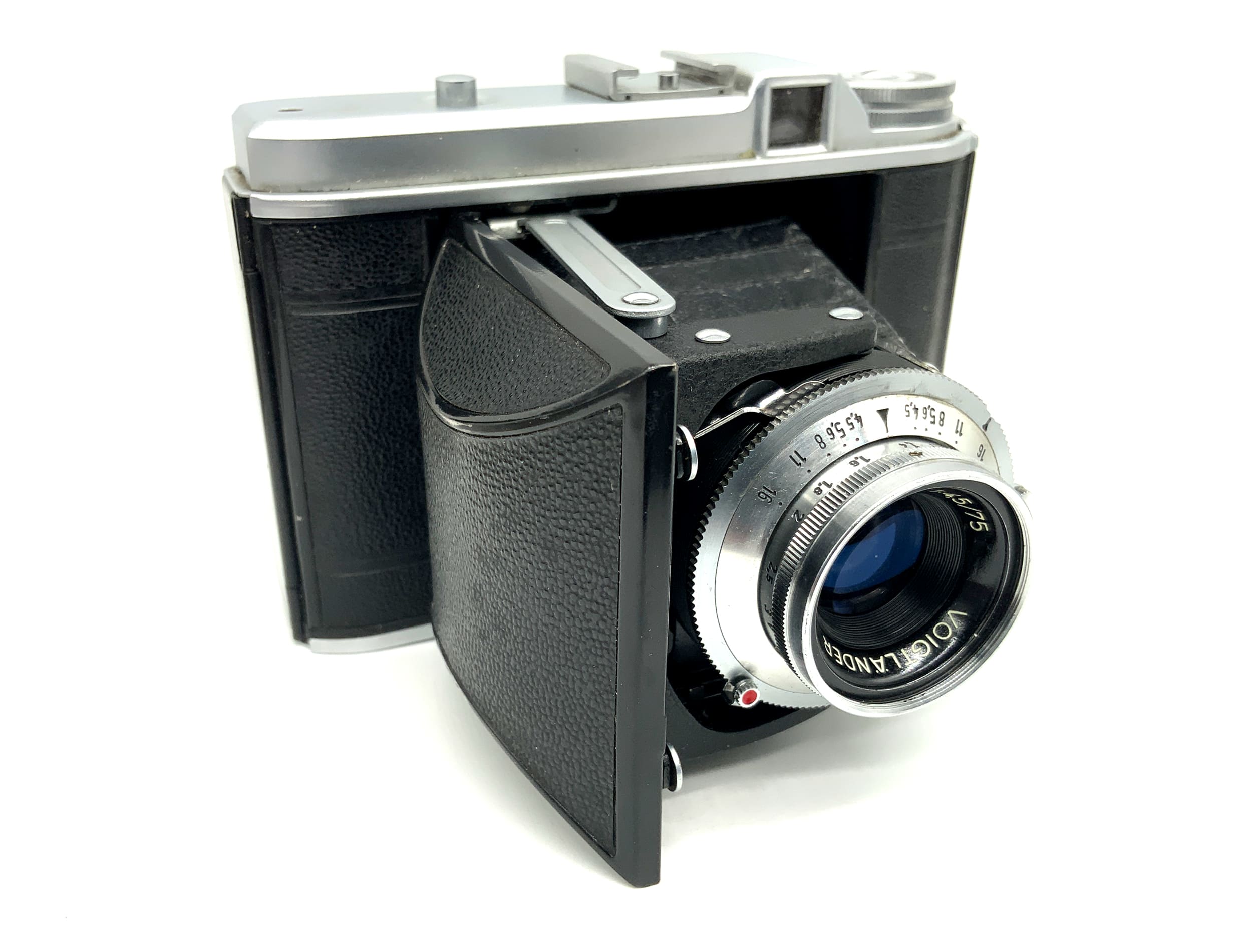 Voigtländer Perkeo I Klappkamera mit Vaskar 1:4.5/75 Analogkamera