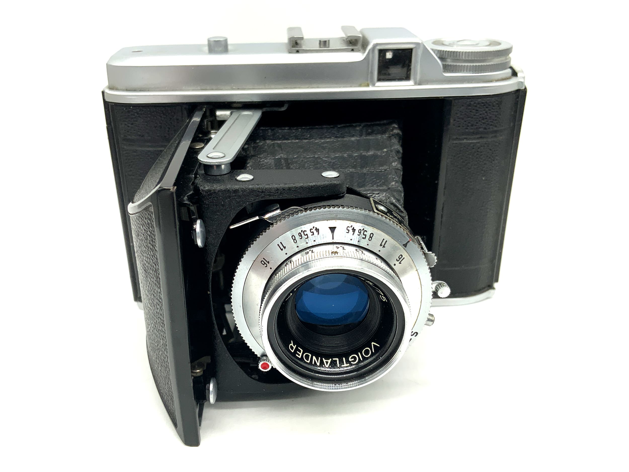 Voigtländer Perkeo I Klappkamera mit Vaskar 1:4.5/75 Analogkamera