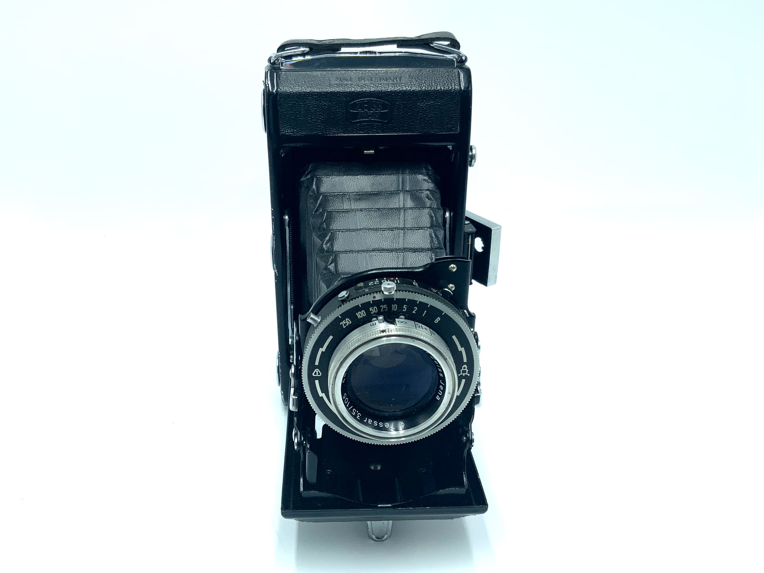 Zeiss Ikon Ercona Klappkamera mit Carl Zeiss Tessar 3,5 105mm Analogkamera