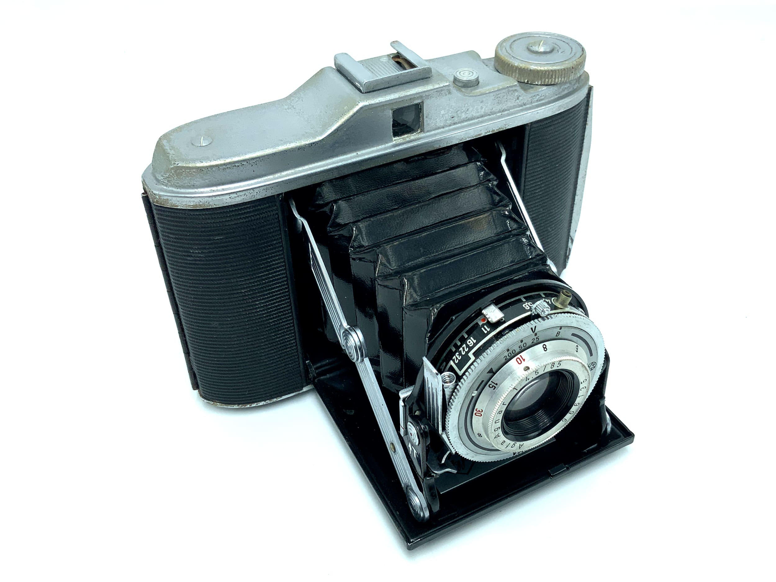 Ansco Speedex 4.5 Klappkamera mit Agfa Agnar 85mm 1:4.5 Analogkamera