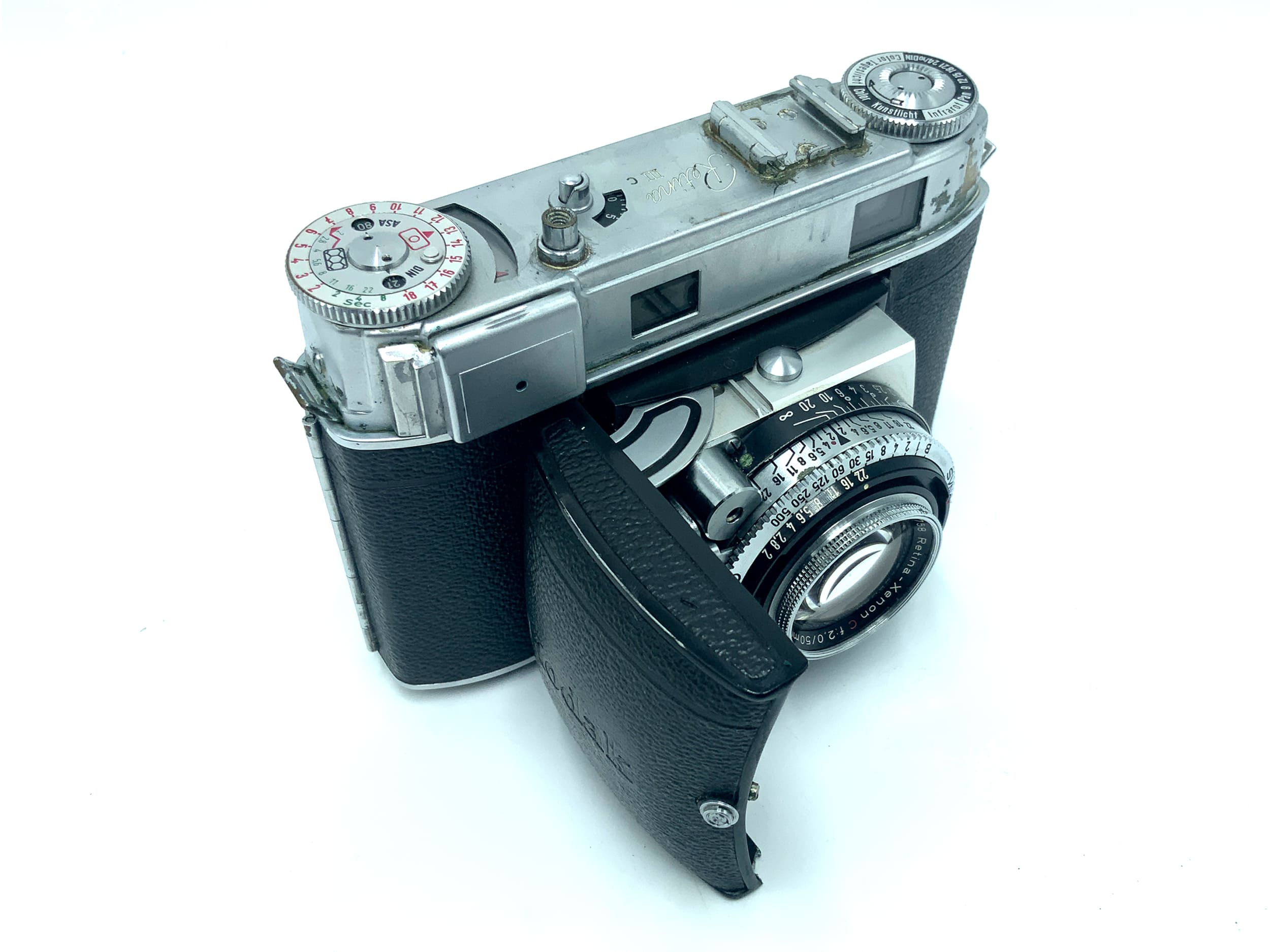 Kodak Retina IIIc Klappkamera mit Schneider Kreuznach Xenon Big C f:2.0/50mm