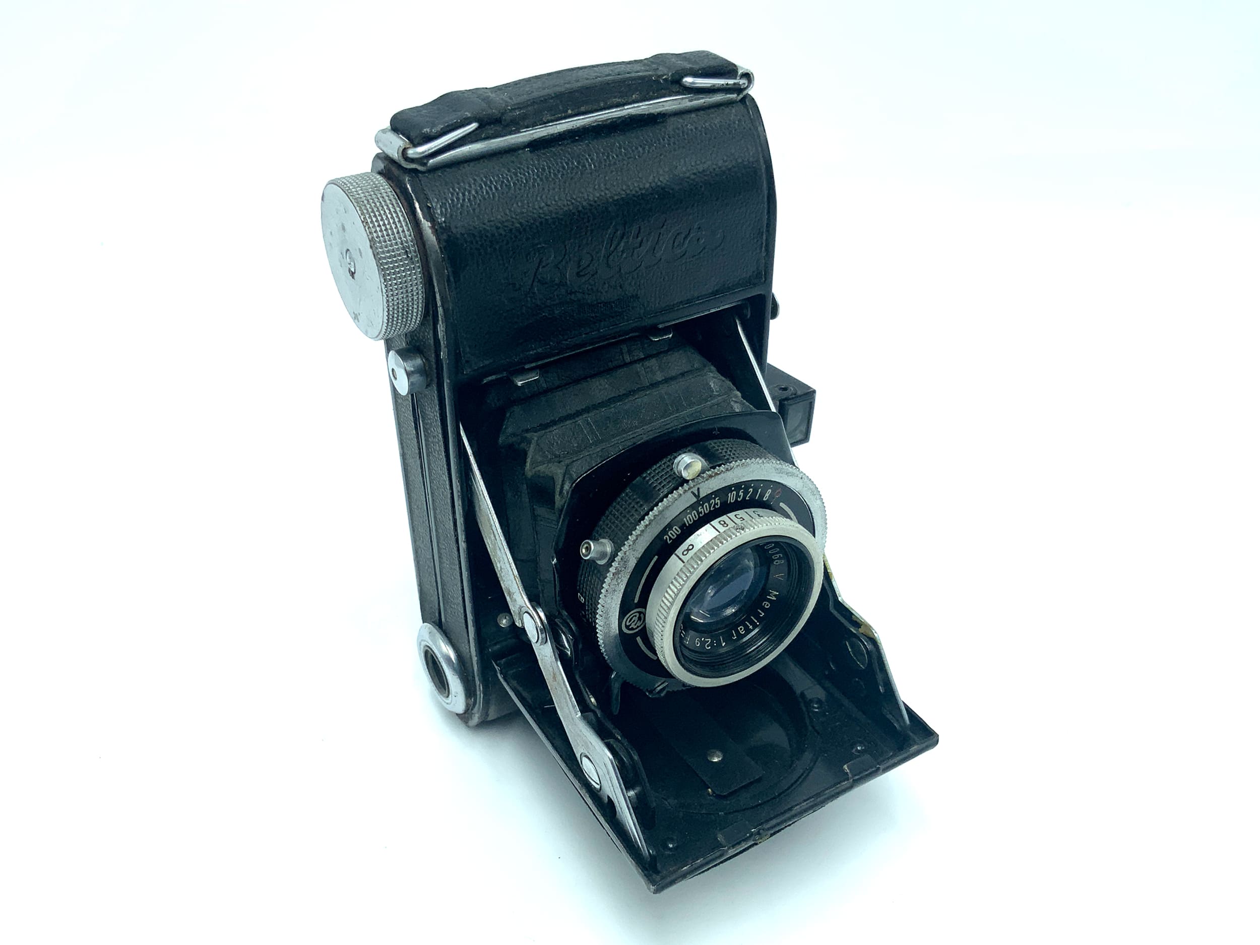 Balda Beltica Klappkamera mit E.Ludwig Meritar red V 50mm 1:2.9 Analogkamera