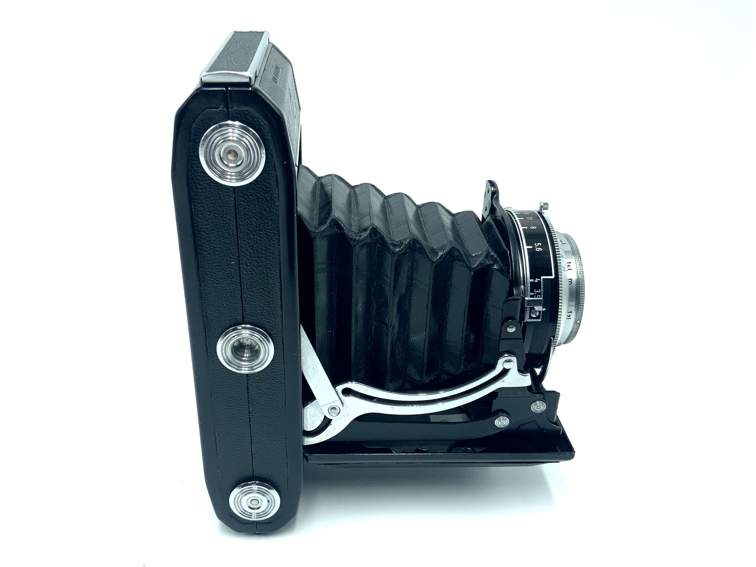 Pentacon Ercona II Klappkamera mit Novar Anastigmat 1:4,5 110mm red V