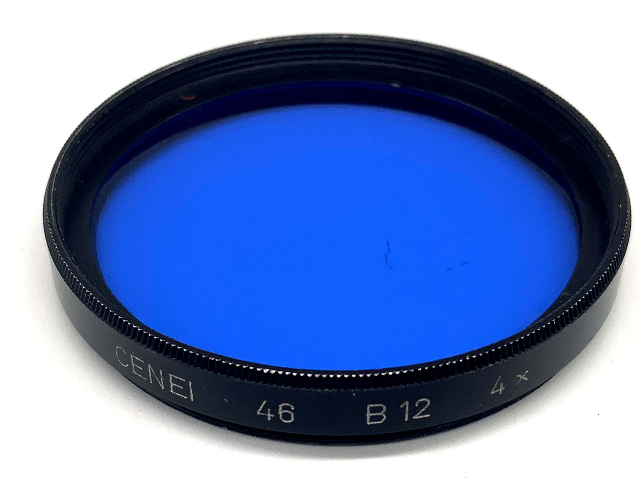 Cenei Farbfilter blau/blue B12 4x Filter 46mm Kreisförmig Filtergewinde