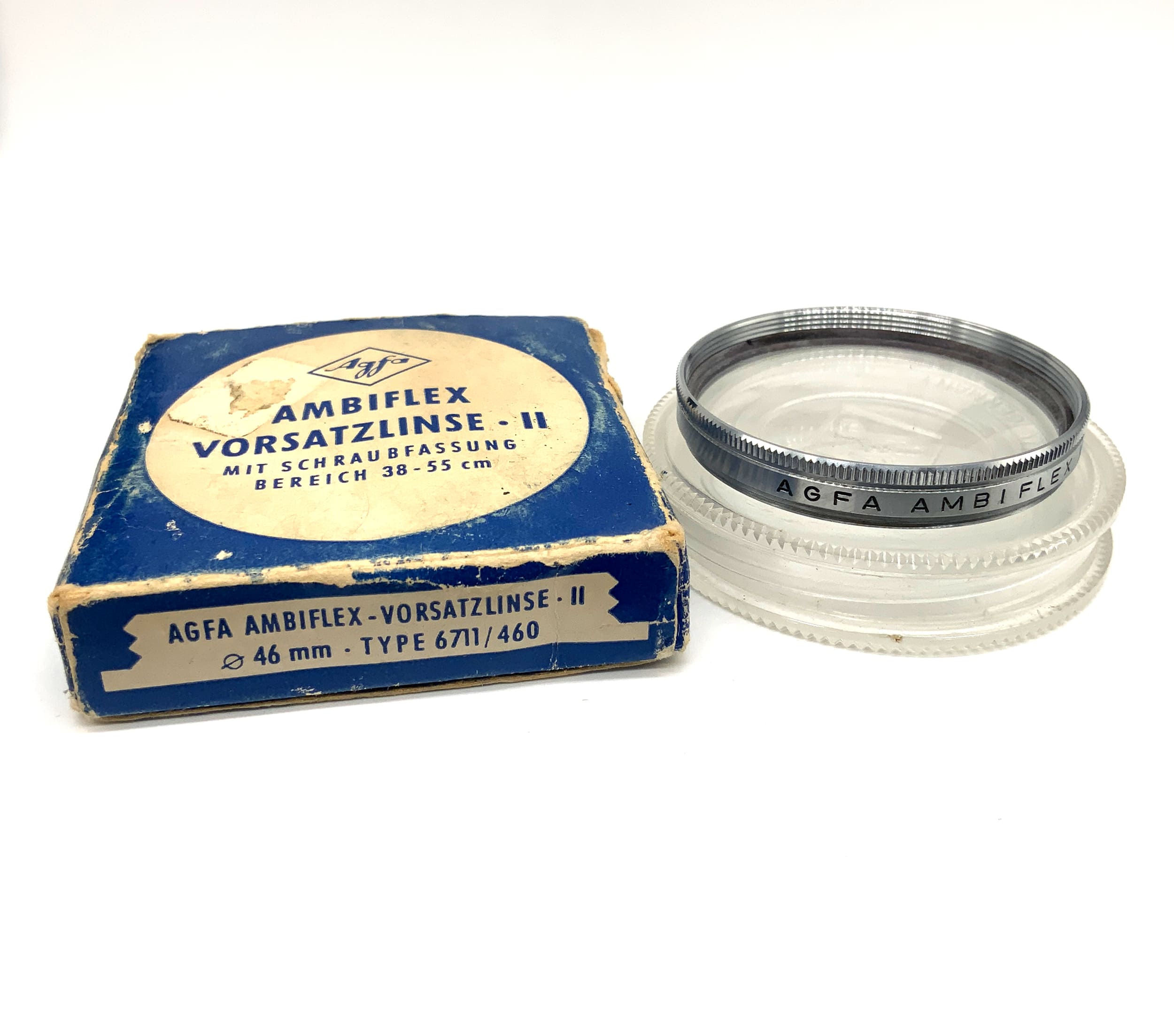Agfa Ambiflex Vorsatzlinse II 46ES in OVP Type 6711/460 Filter 46mm