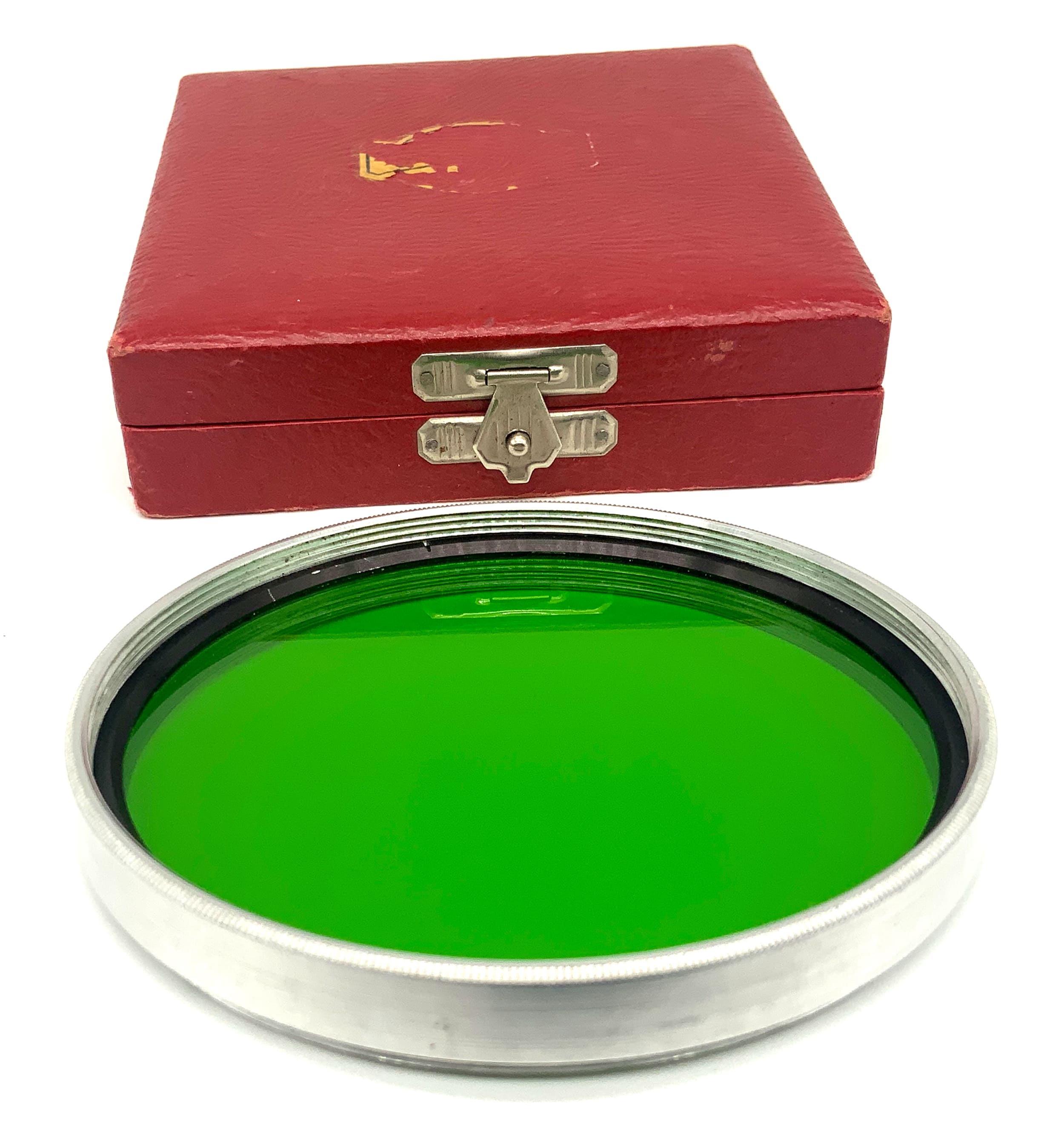 Carl Zeiss Jena Farbfilter gelb grün yellow green mit Etui Filter 86mm