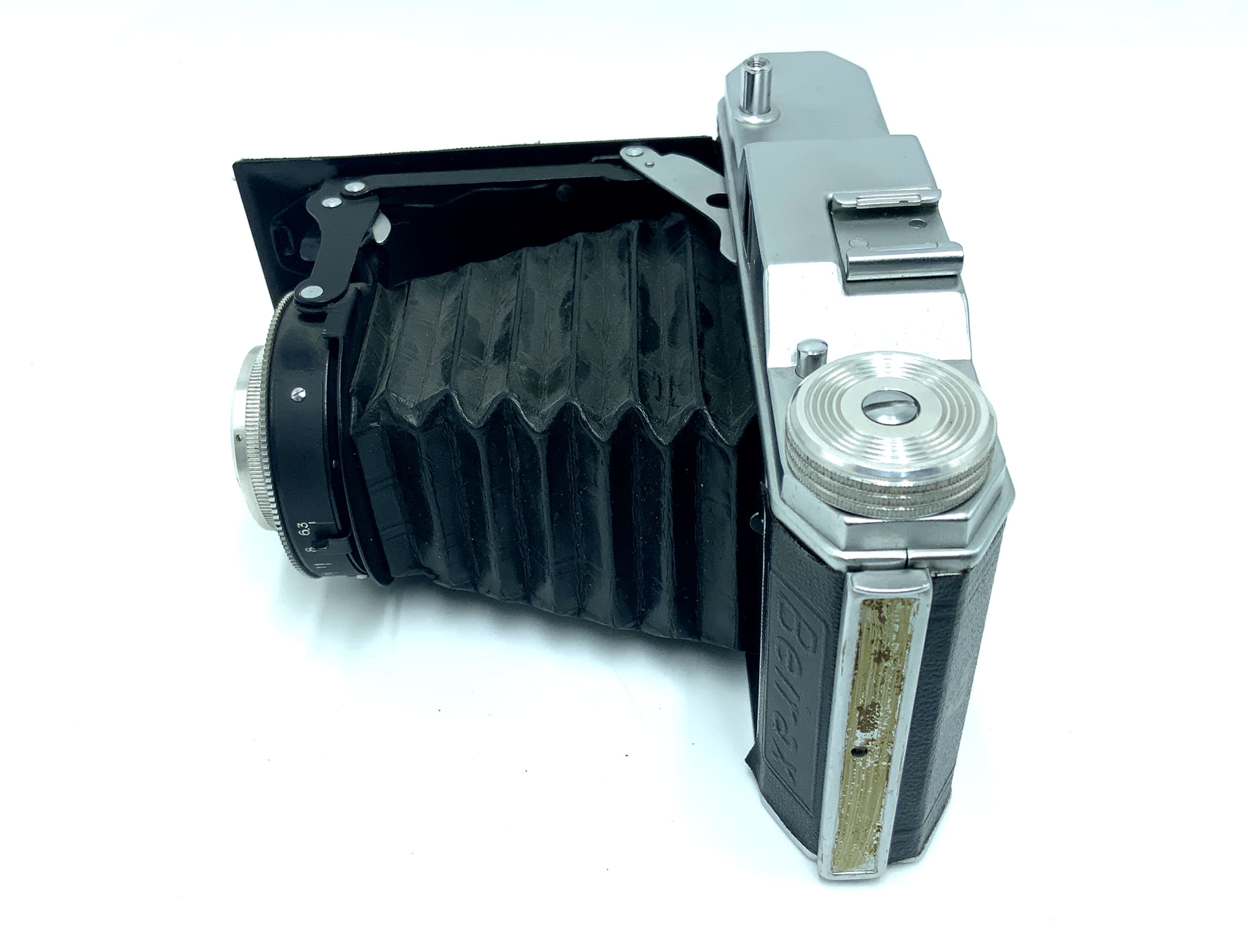 Beier Beirax Klappkamera mit E. Ludwig Meritar 105mm 1:6.3 Analogkamera