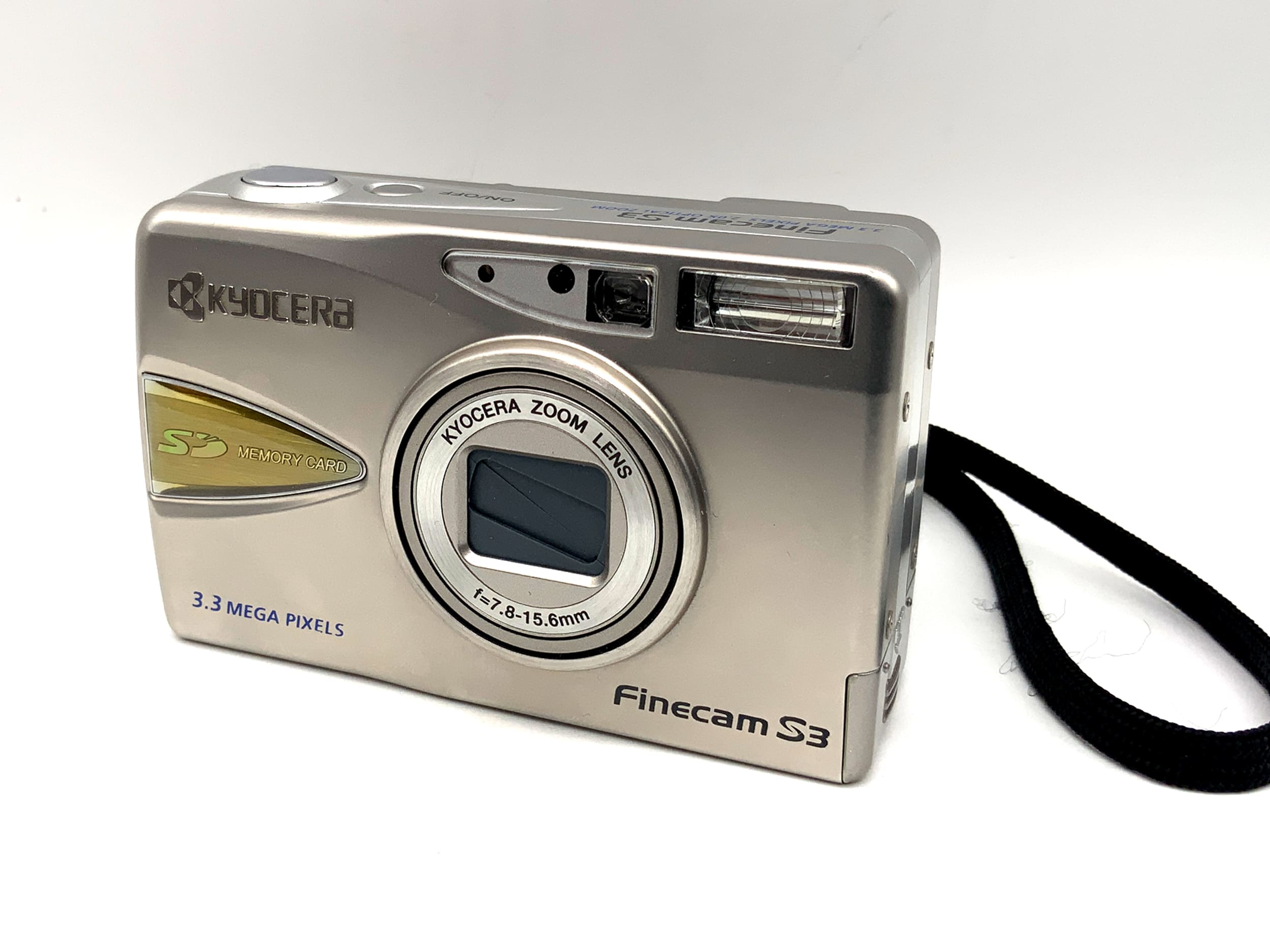 Kyocera Finecam S3 Digitale Kompaktkamera mit Zoom Lens f=7.8-15.6mm mit OVP