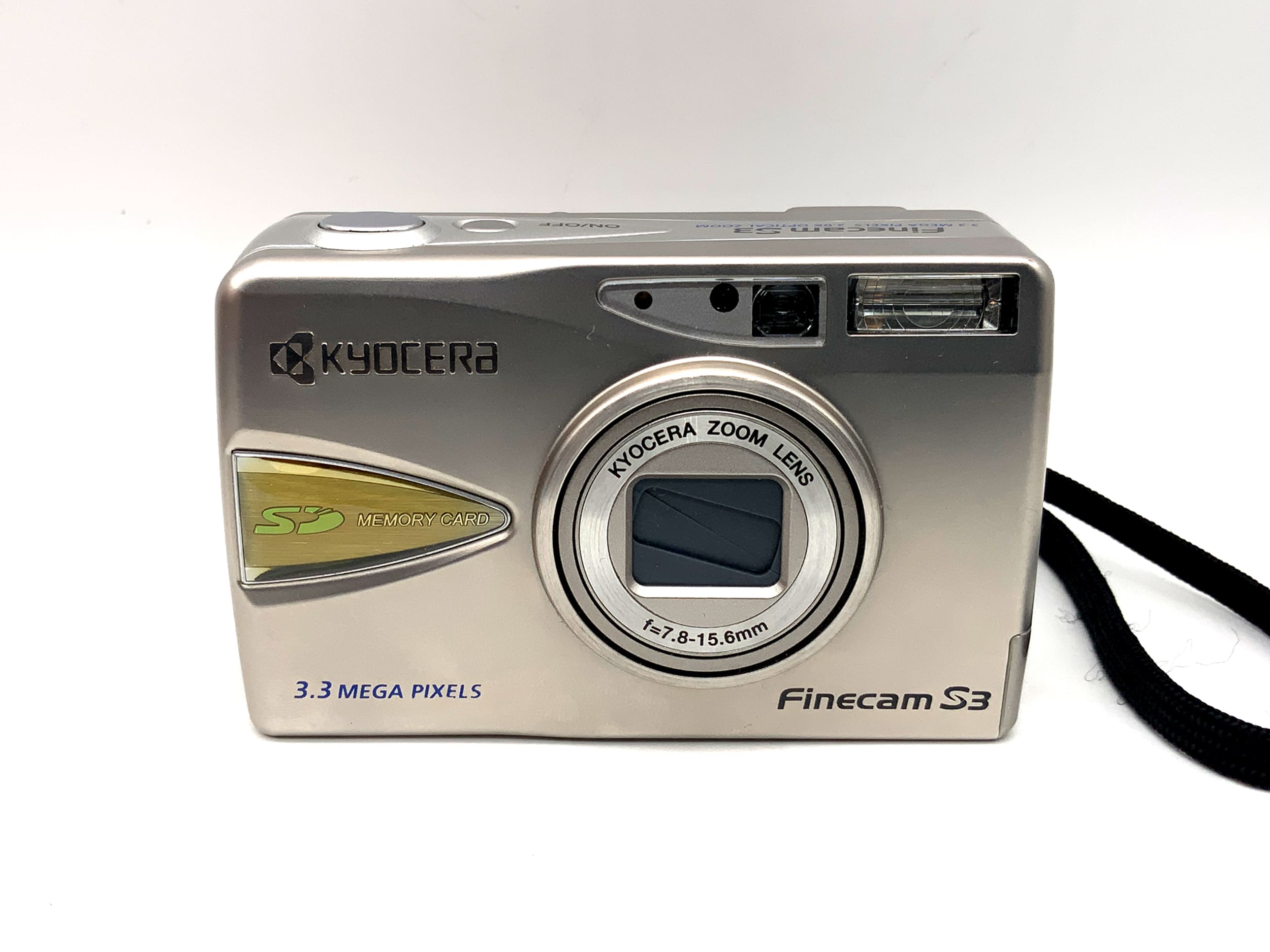 Kyocera Finecam S3 Digitale Kompaktkamera mit Zoom Lens f=7.8-15.6mm mit OVP