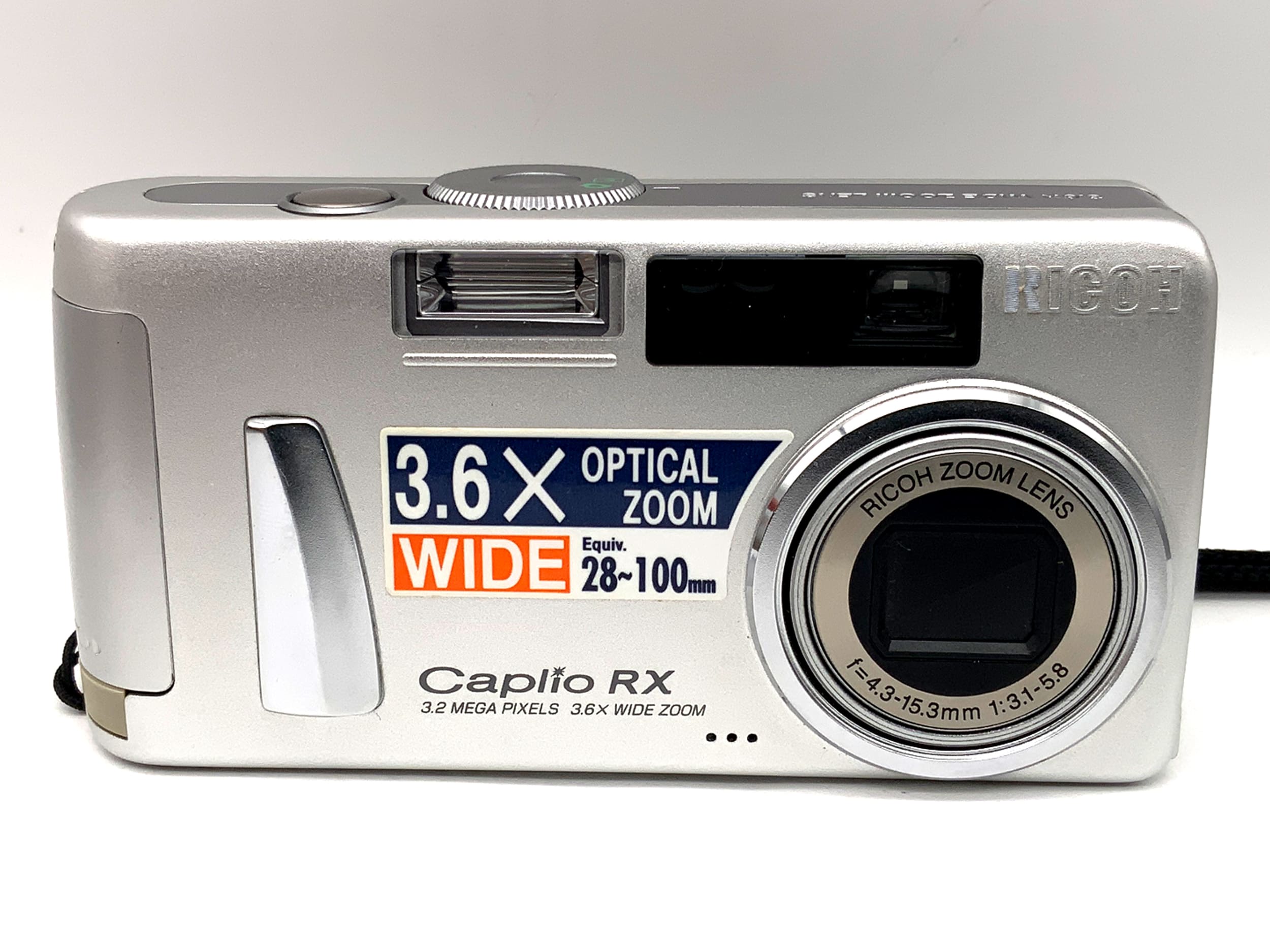 Ricoh Caplio RX Digitale Kompaktkamera mit Zoom Lens f=4.3-15.3mm 1:3.1-5.8