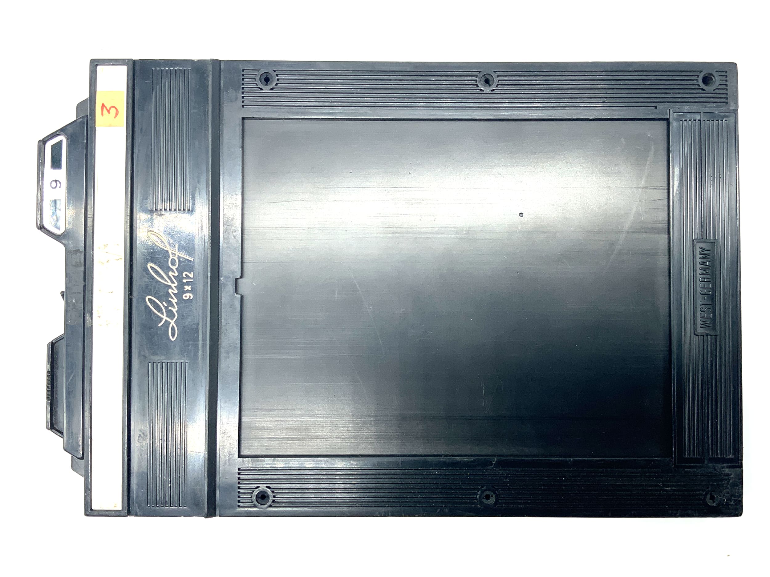 Linhof 9x12 Doppel Planfilmkassette Filmhalter Magazin Kassette Großformat