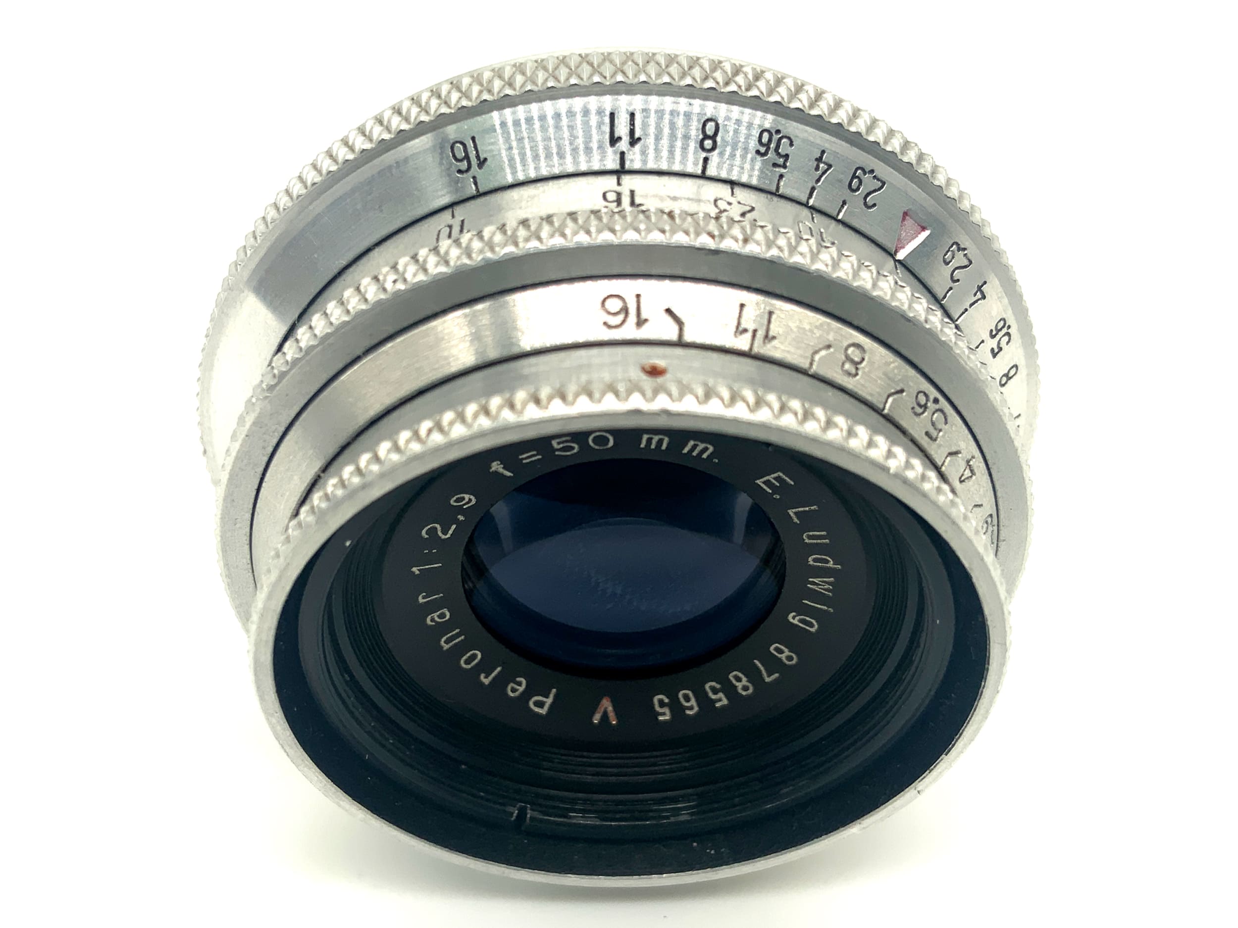 E. Ludwig Peronar red V 50mm 1:2.9 Objektiv Festbrennweite (EXA)