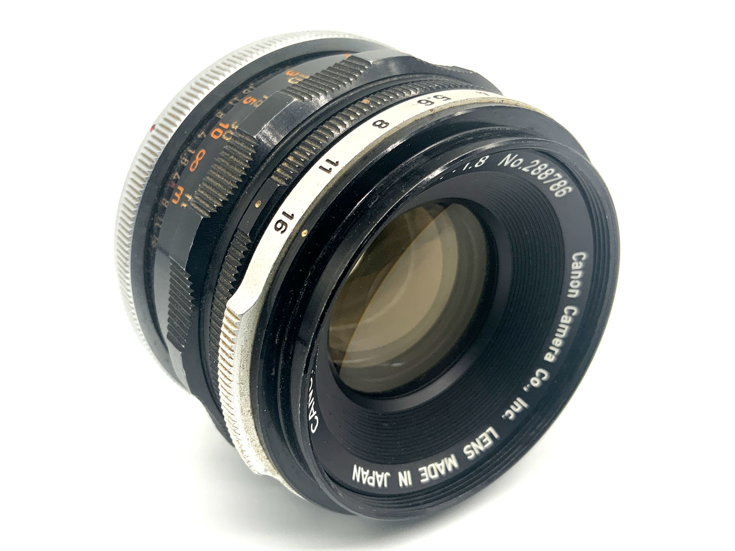 Canon Lens FL 50mm 1:1.8 Objektiv Festbrennweite (Canon FD) Pilz!