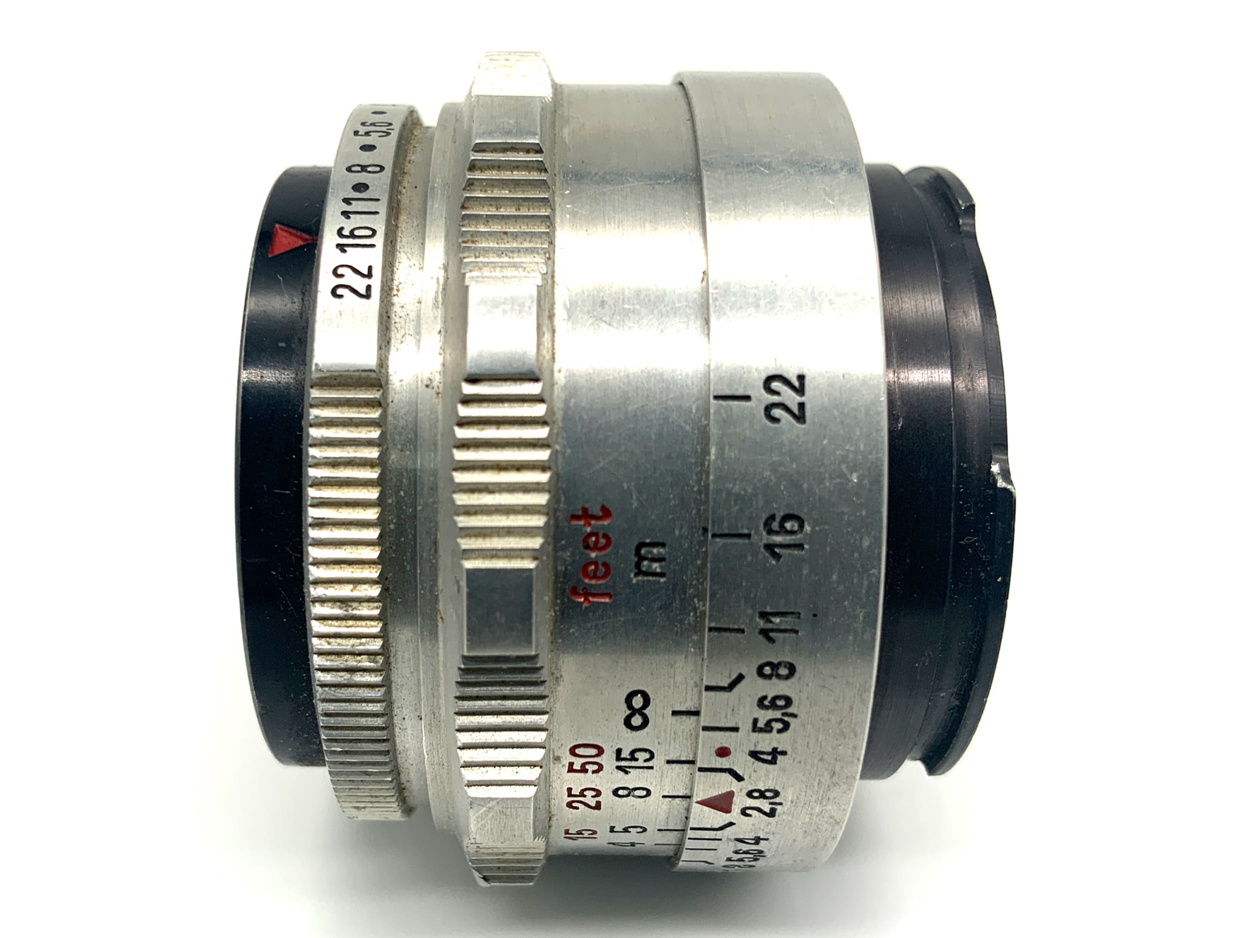 Carl Zeiss Jena Q1 Tessar 50mm 1:2.8 Objektiv Festbrennweite (EXA) Pilz!