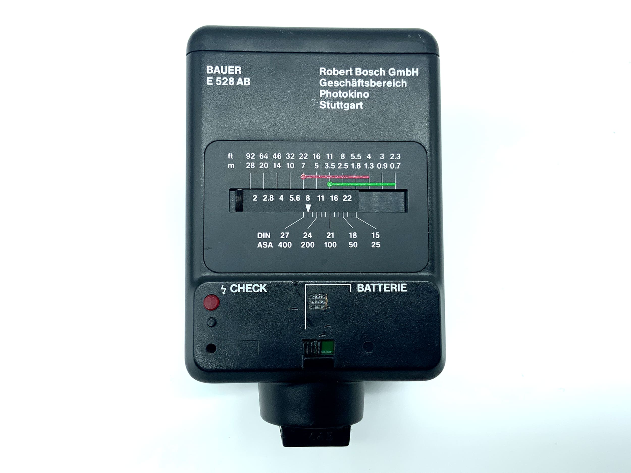 Bauer E 528 AB Blitzgerät Universal Mittelkontakt Kamera Blitz Flash