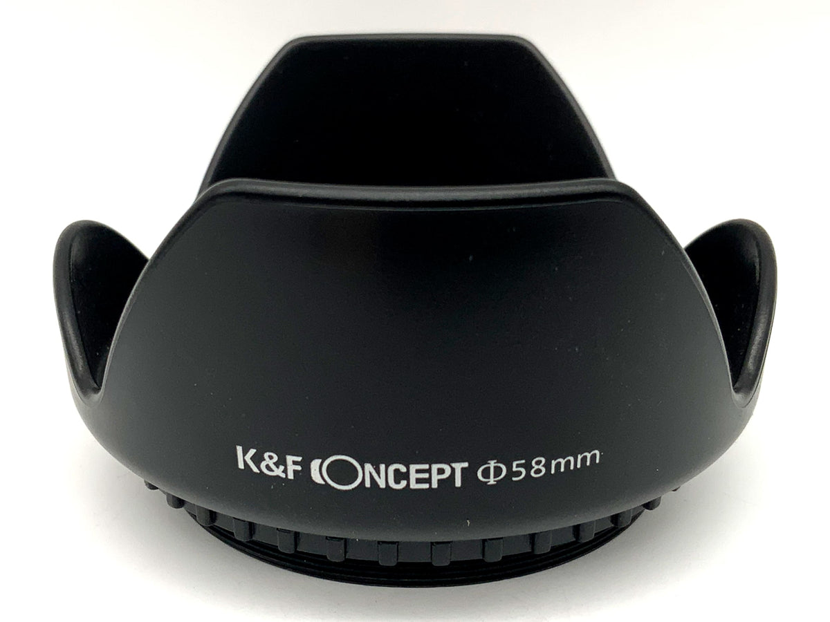 Pare-soleil K&amp;F Concept 58 mm à visser, en forme de tulipe