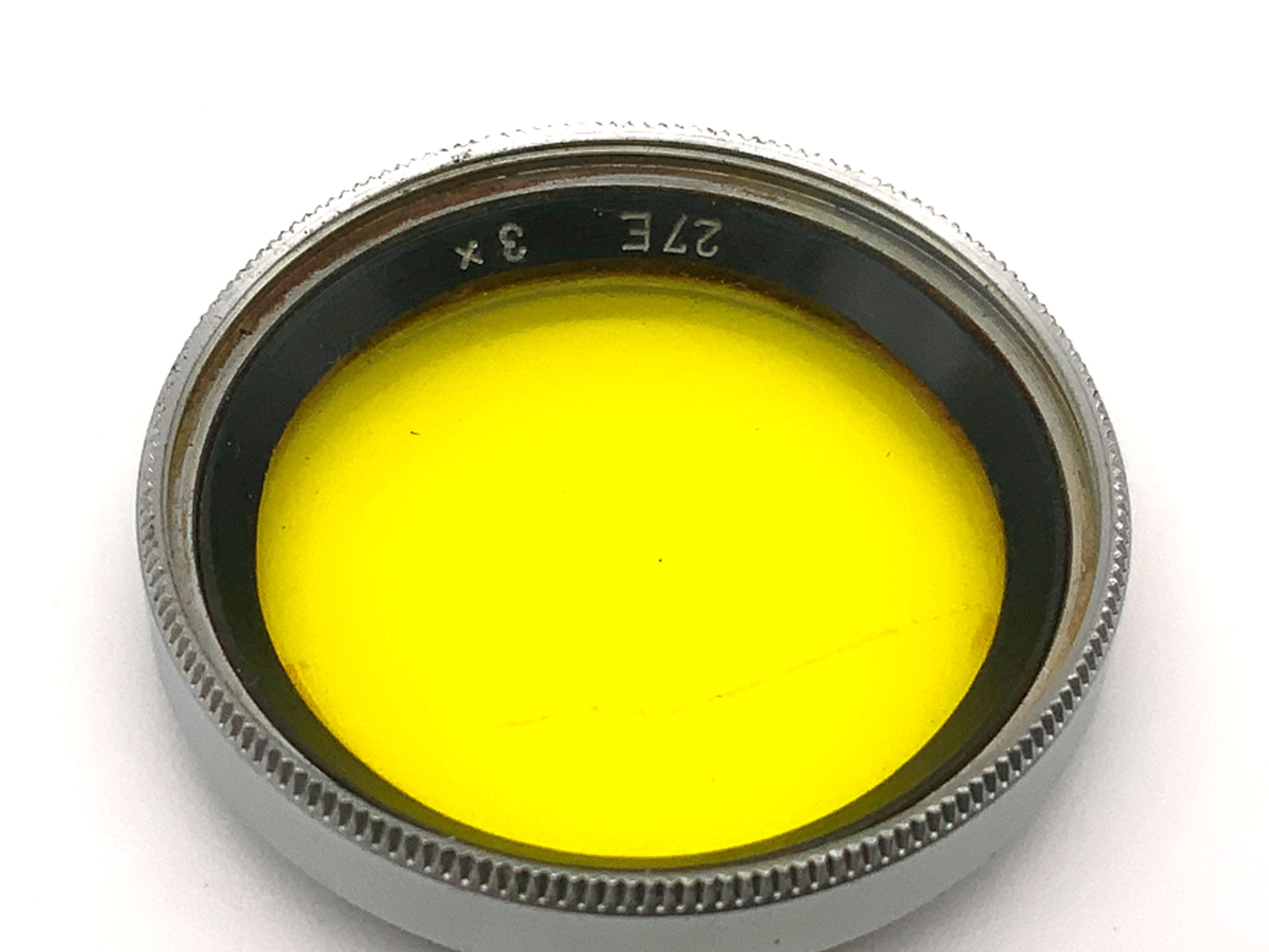 Farbfilter 27E gelb/yellow 3x Filter 27mm Kreisförmig Filtergewinde