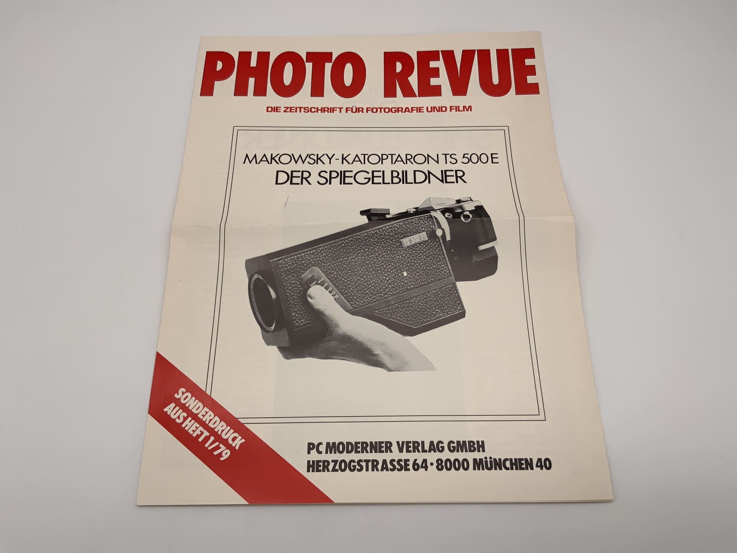 Revue TS 500 E Makowsky Katoptaron Bedienungsanleitung Deutsch