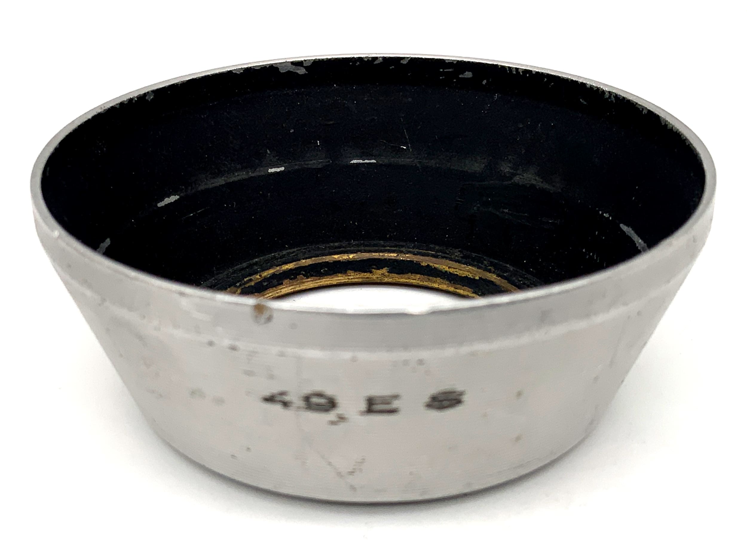 B+W 49 ES Gegenlichtblende Alu Metall Silber lenshood Sonnenblende