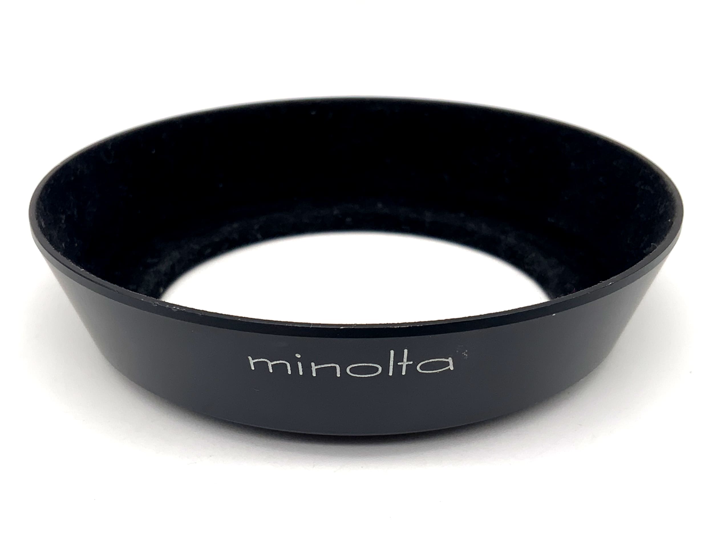 Minolta MC 35mm F2.8 Gegenlichtblende Metall lenshood Sonnenblende