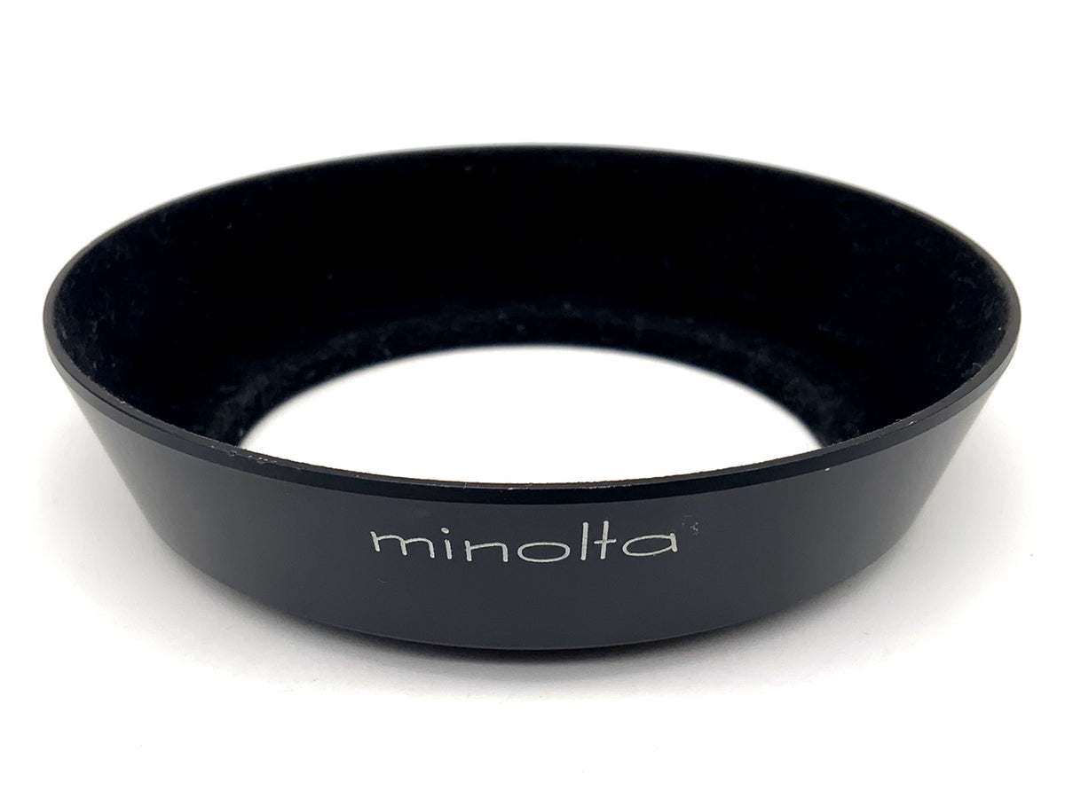 Minolta MC 35mm F2.8 Gegenlichtblende Metall lenshood Sonnenblende 55mm