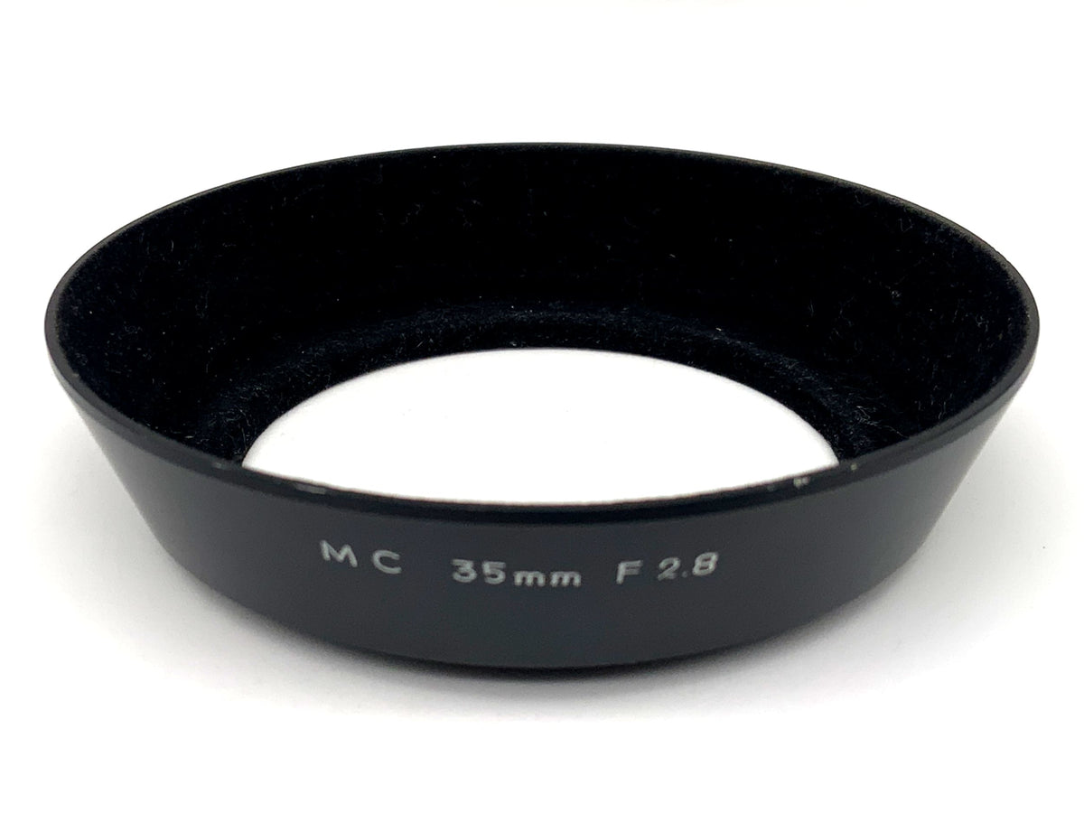 Minolta MC 35mm F2.8 Gegenlichtblende Metall lenshood Sonnenblende 55mm