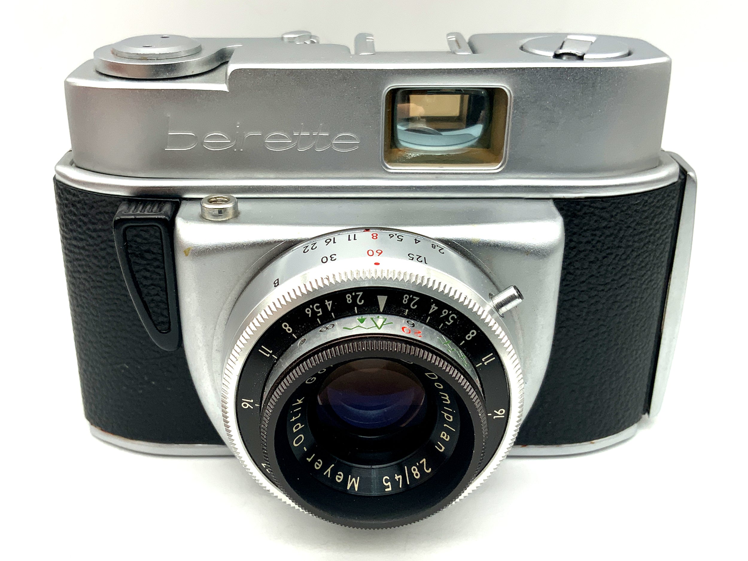 Beier Beirette Sucherkamera mit Meyer Optik Domiplan 2.8/45 Priomat Analogkamera