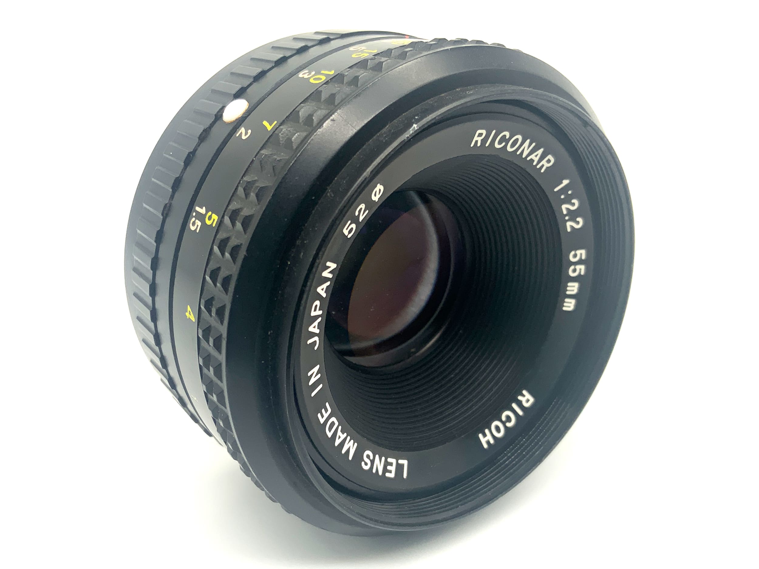 Ricoh Riconar 55mm 1:2.2 Objektiv Festbrennweite (Pentax K) Text lesen!