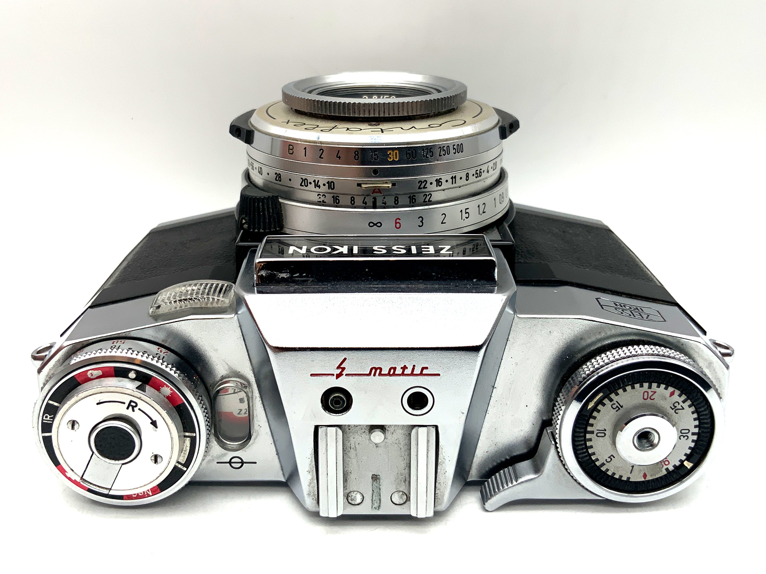 Zeiss Ikon Contaflex Super B SLR mit Tessar 2.8/50 Synchro Compur X 35mm analog