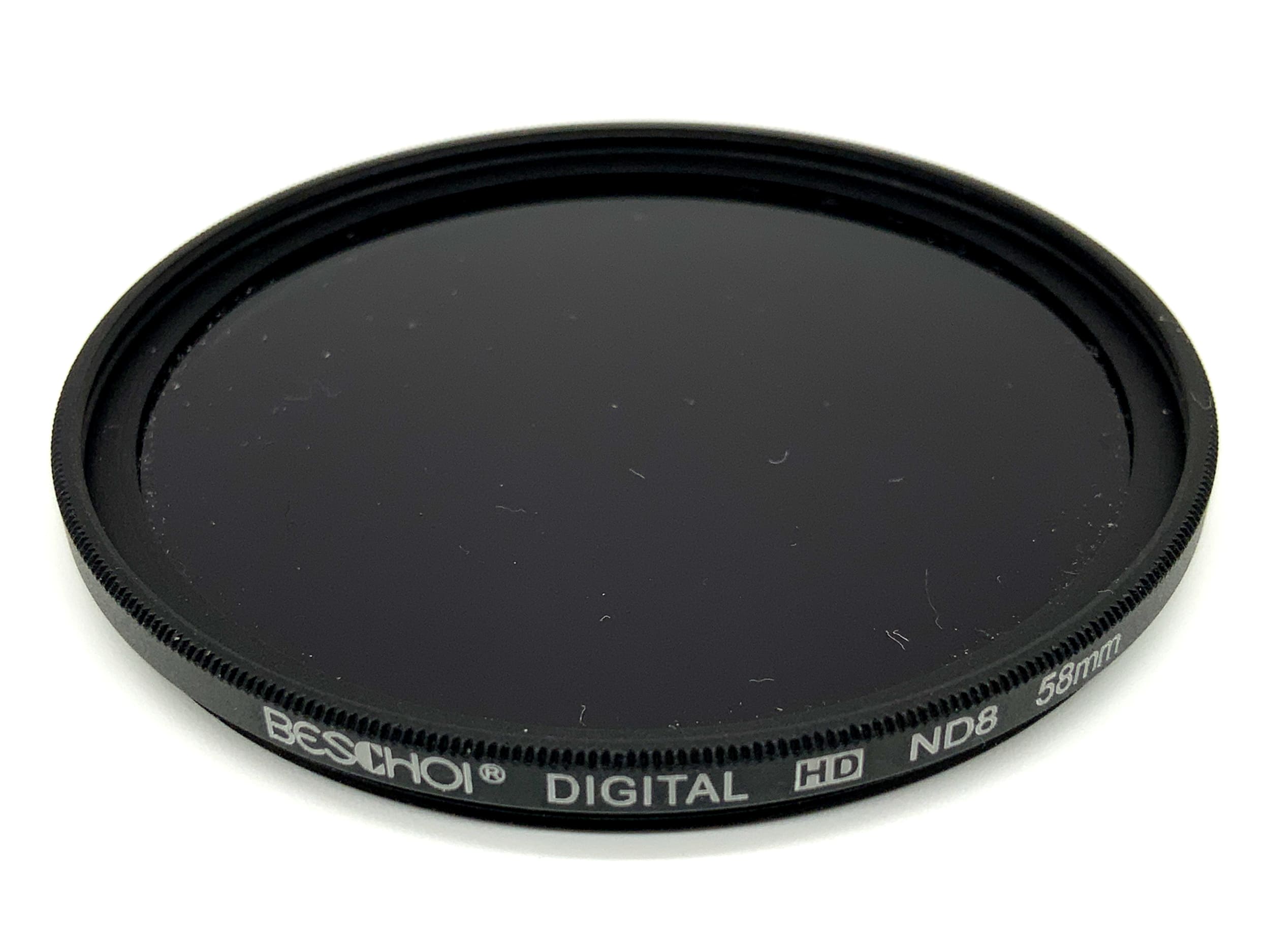 Beschoi Graufilter Digital HD ND8 Filter 58mm Kreisförmig Filtergewinde