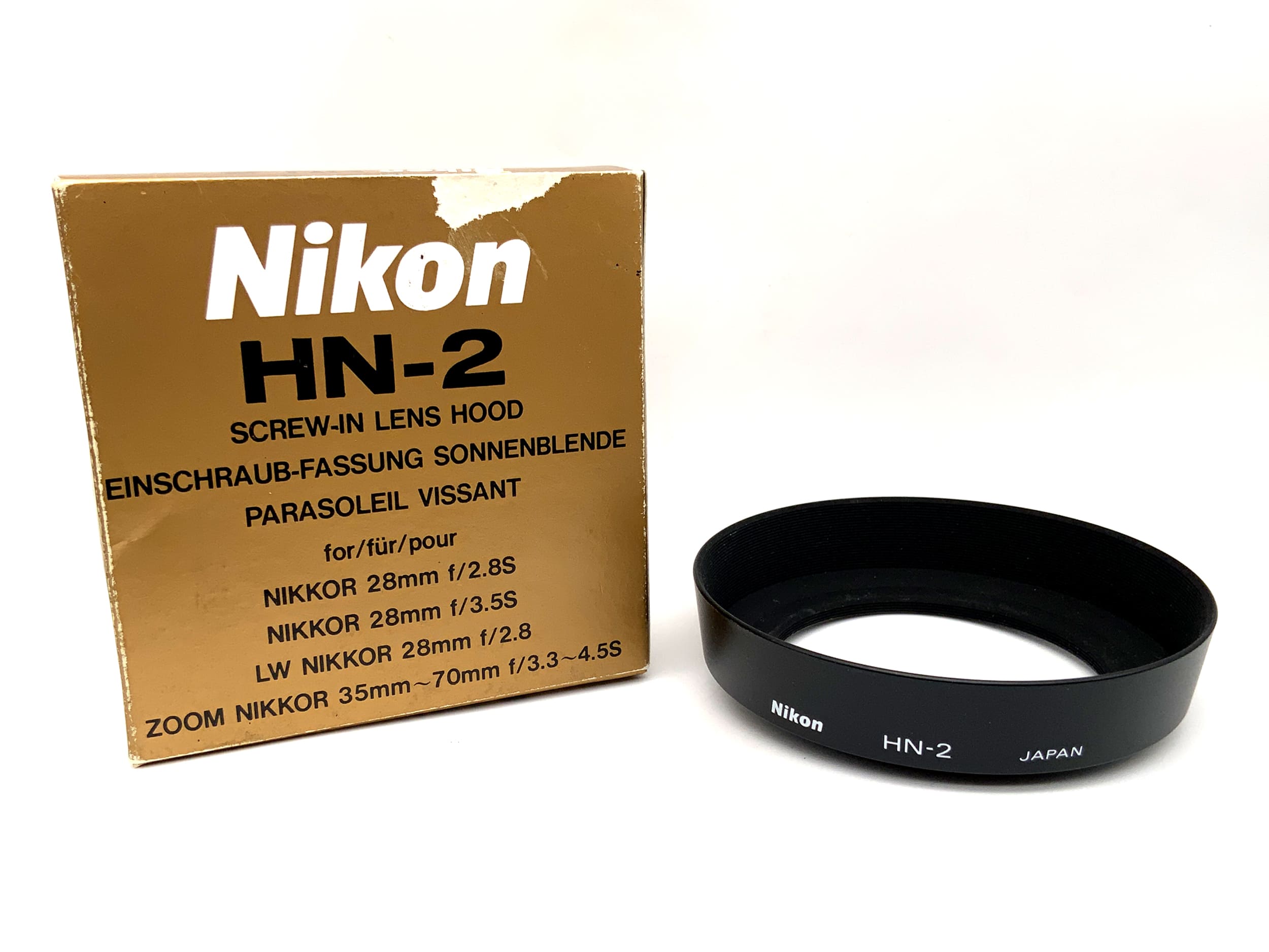 Nikon HN-2 Gegenlichtblende Metall metal in OVP lenshood Sonnenblende